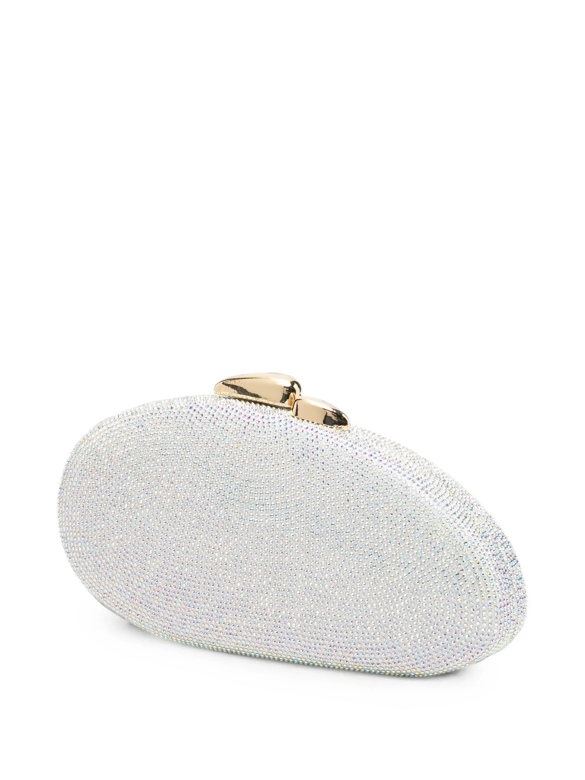 rhinestone-embellished clutch bag