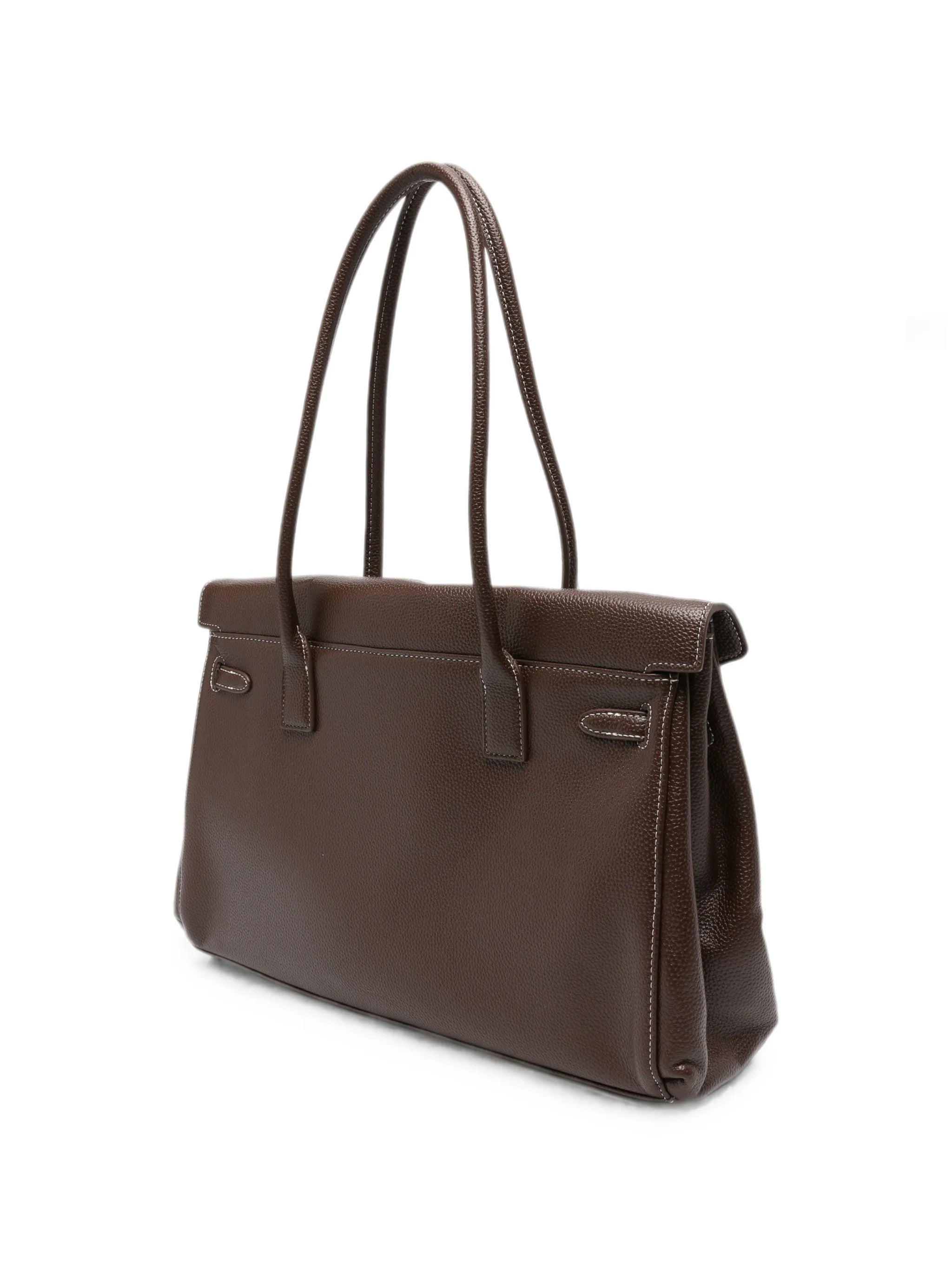 large Yara twist-lock-fastening shoulder bag