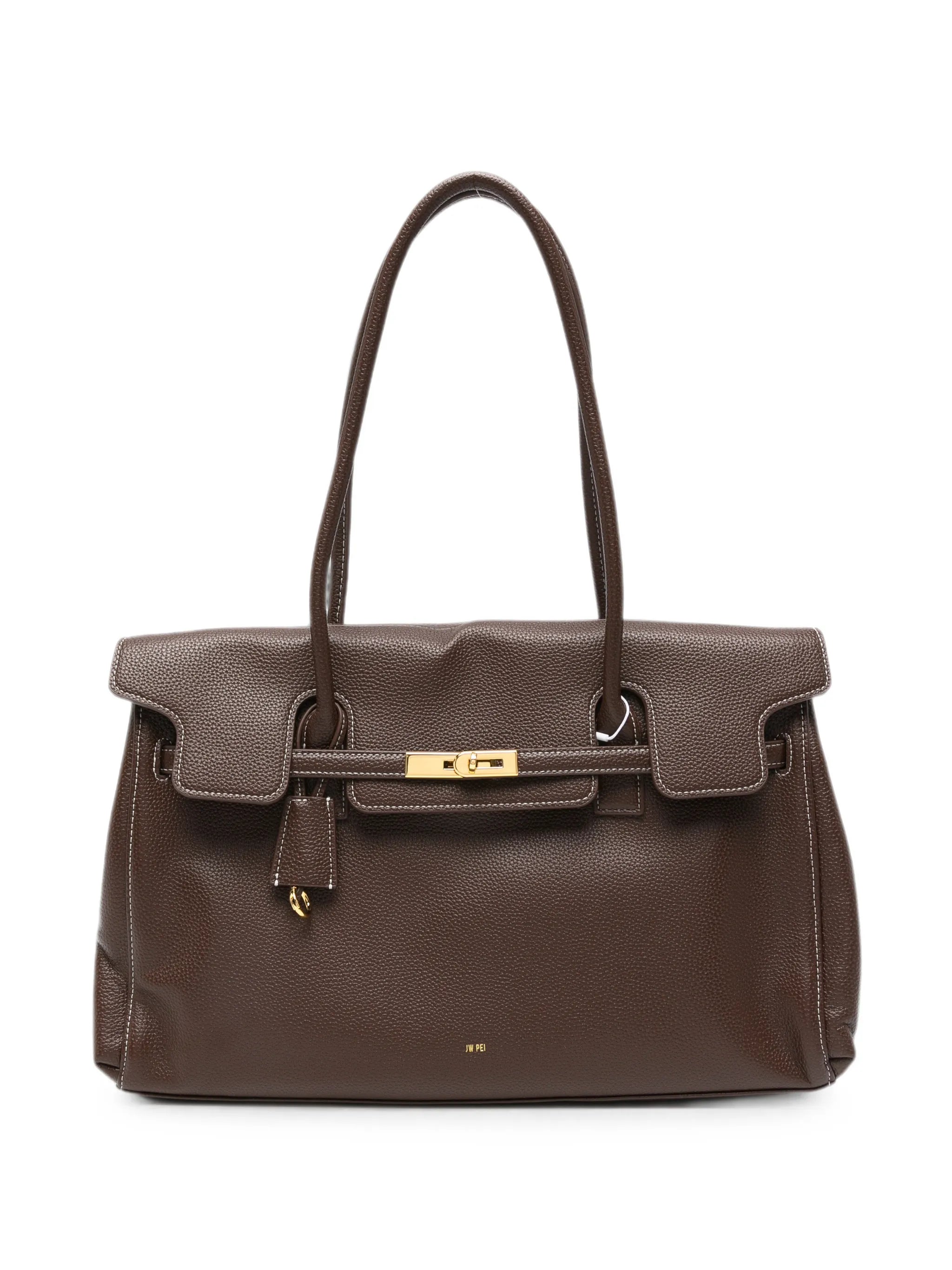 large Yara twist-lock-fastening shoulder bag