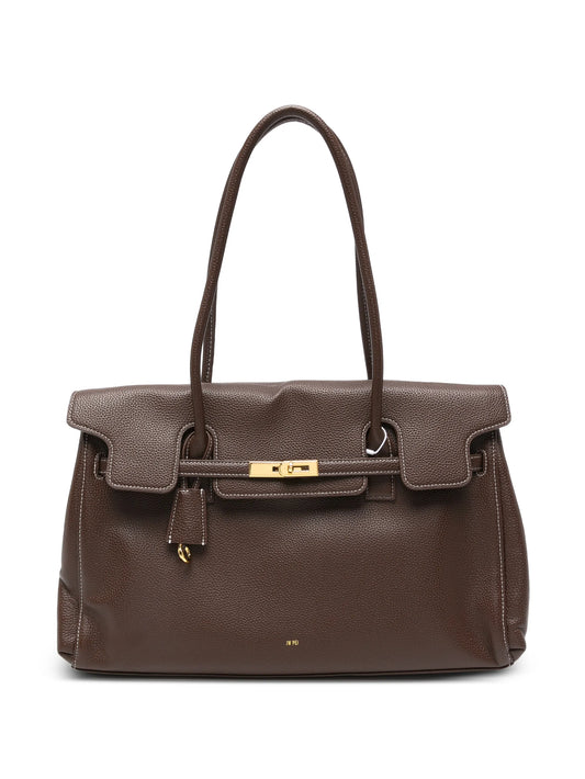 large Yara twist-lock-fastening shoulder bag