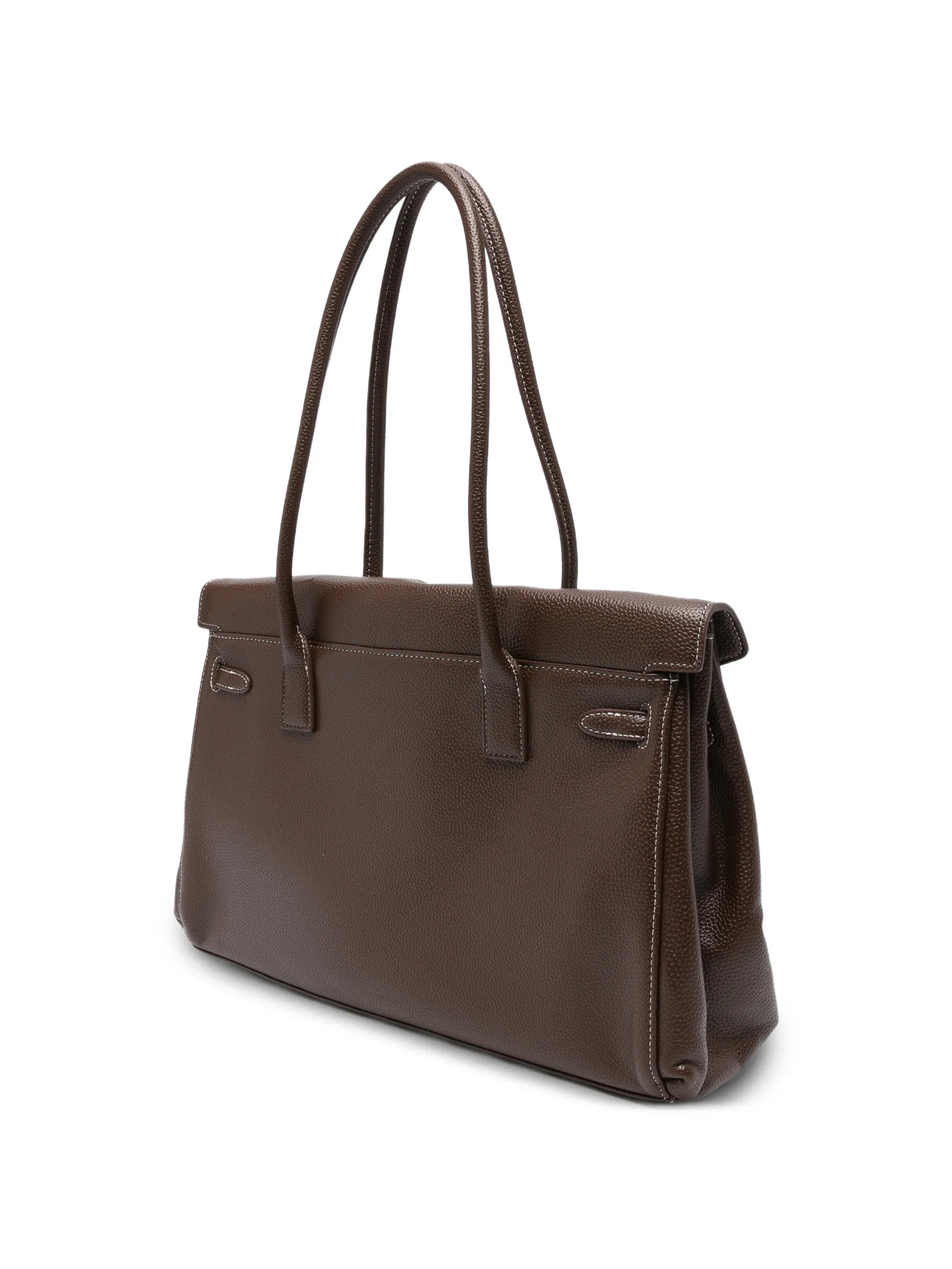 large Yara twist-lock-fastening shoulder bag