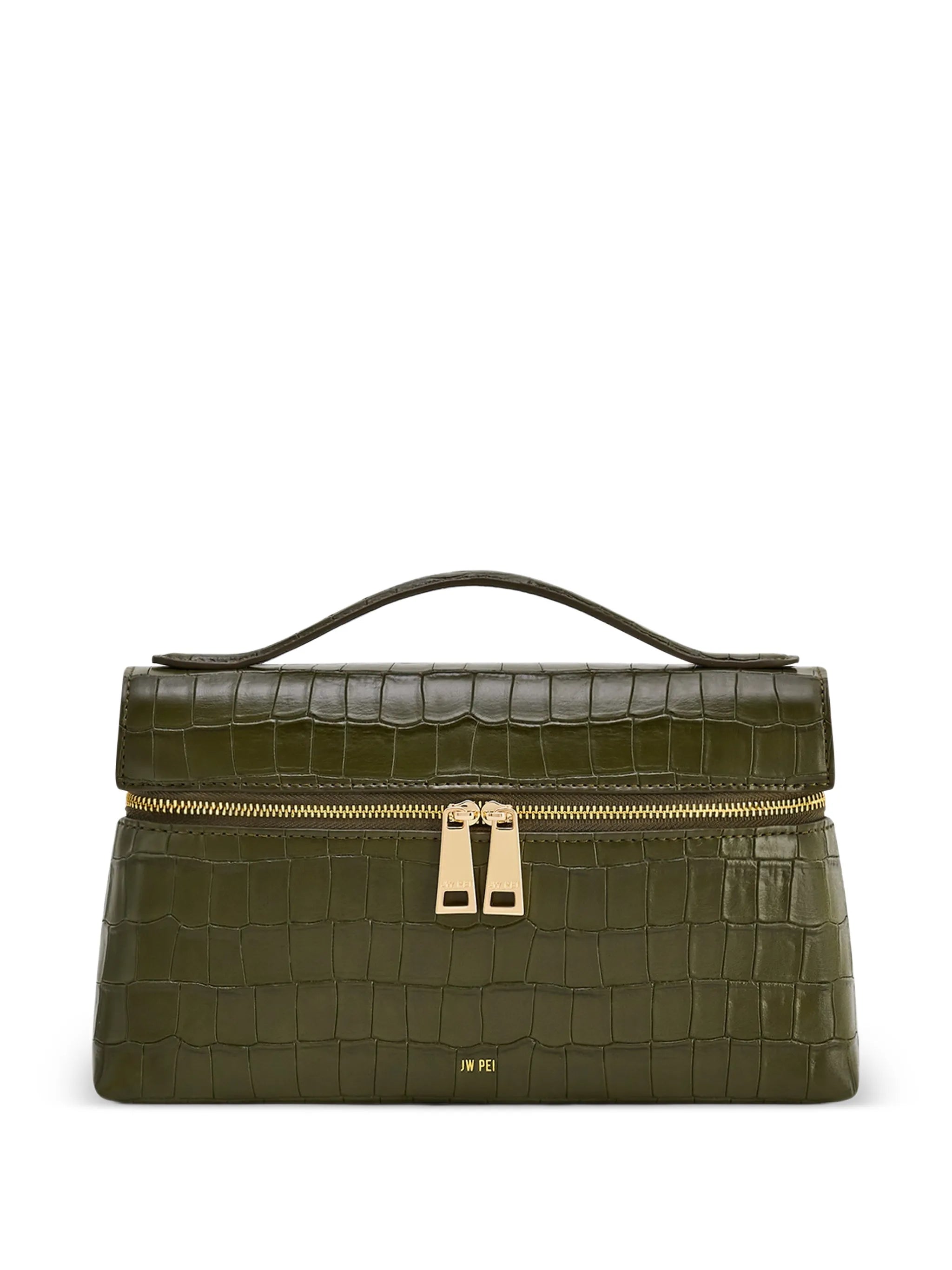 Thea crocodile-effect tote bag