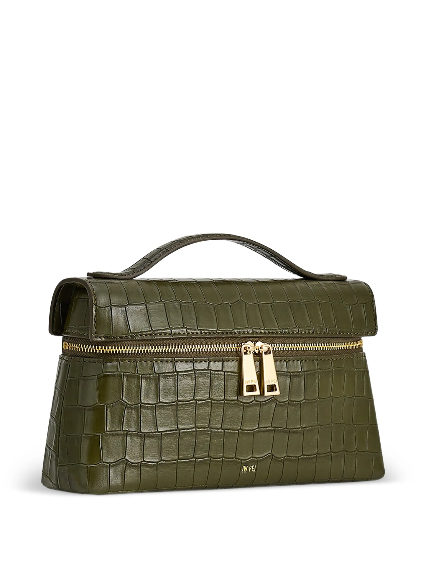 Thea crocodile-effect tote bag