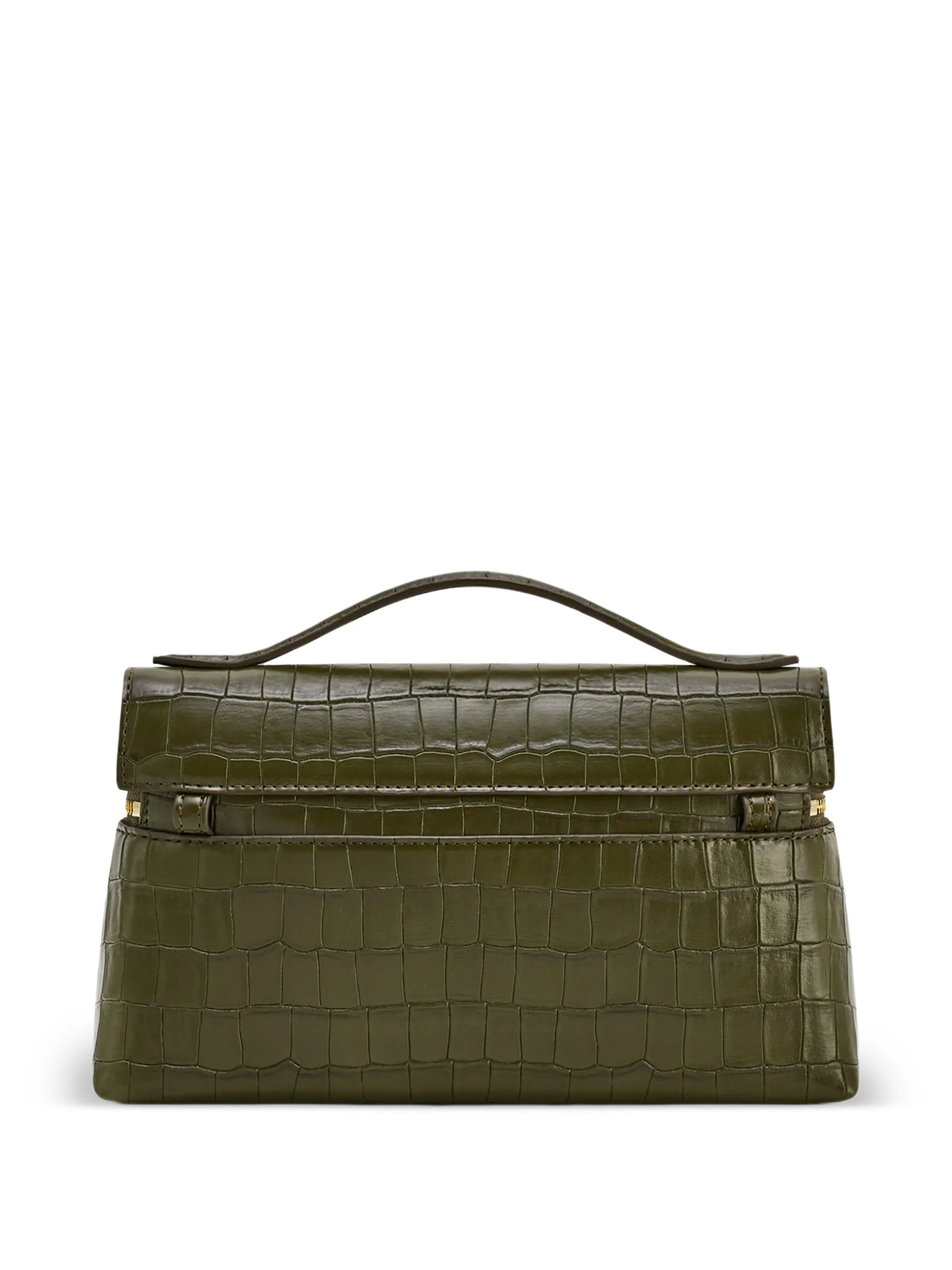 Thea crocodile-effect tote bag