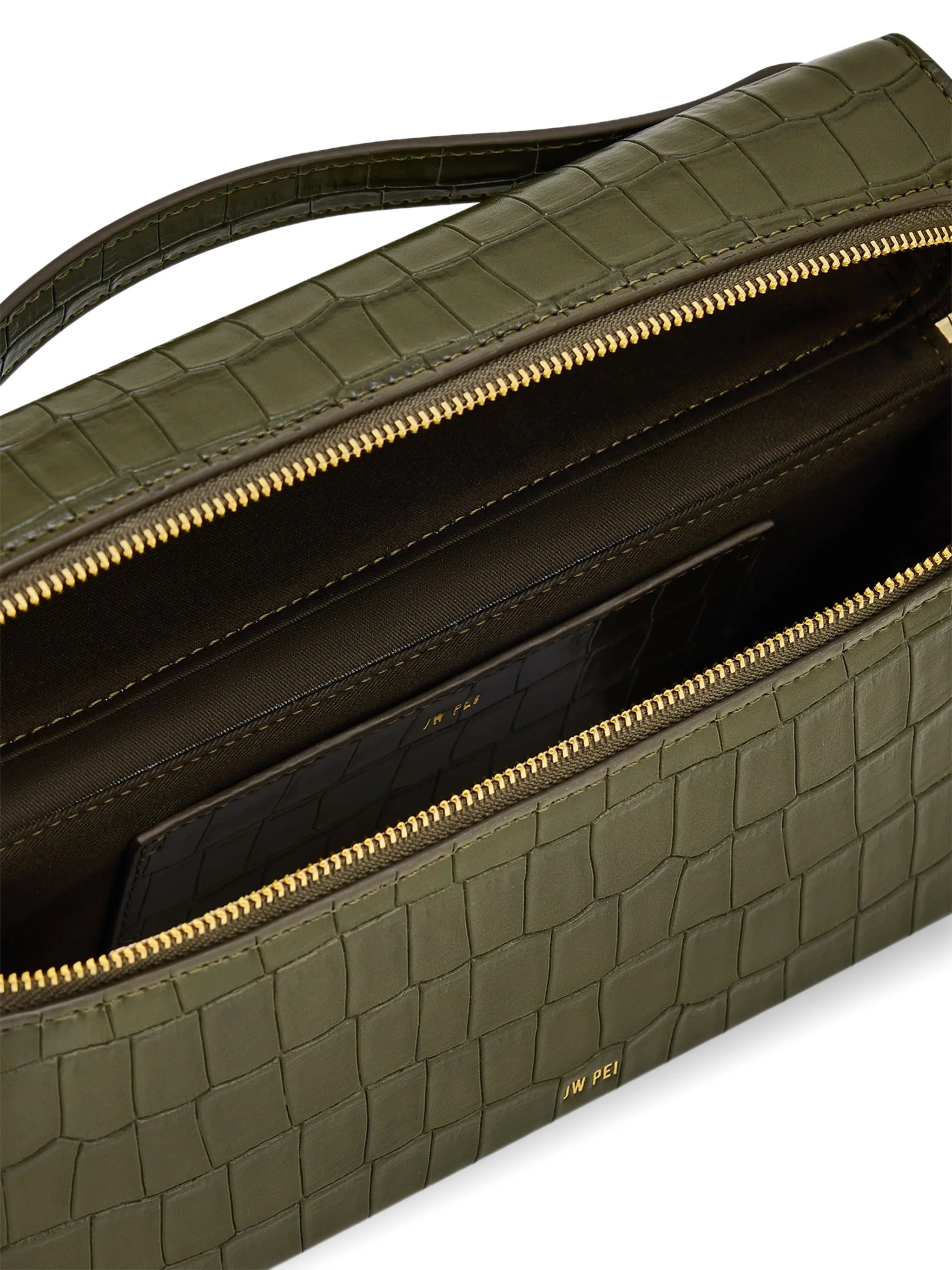 Thea crocodile-effect tote bag