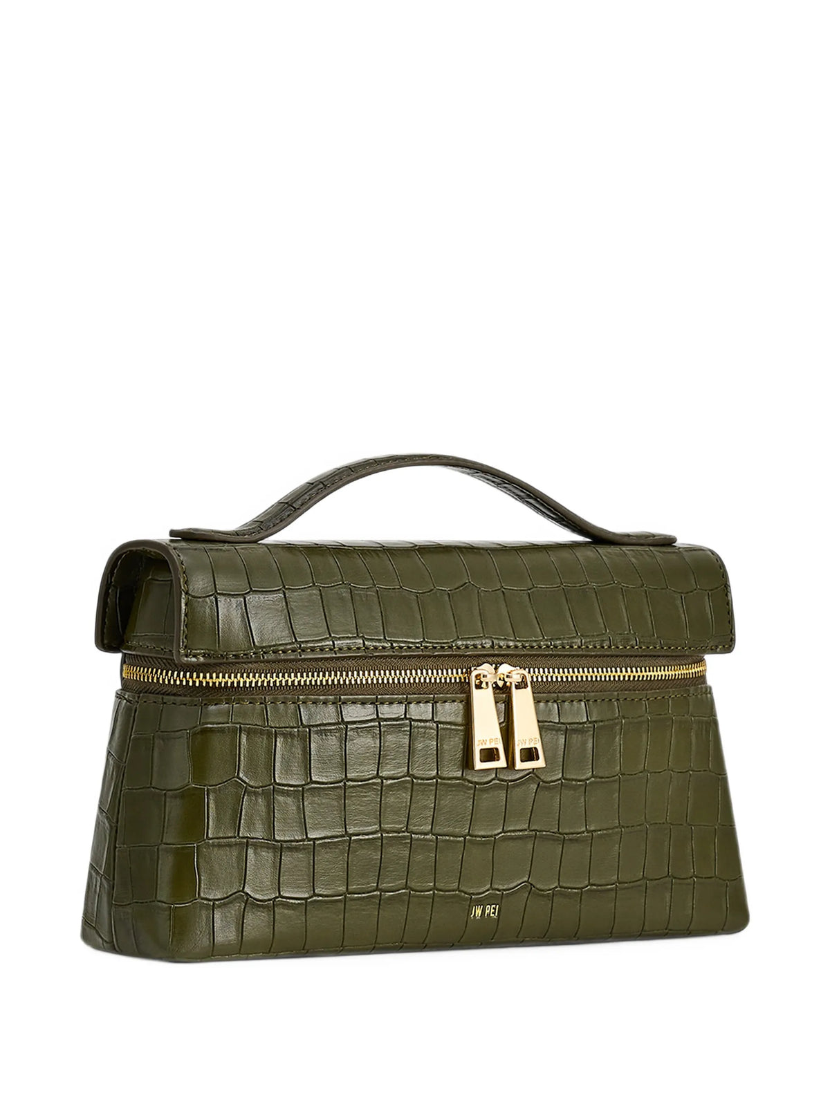 Thea crocodile-effect tote bag