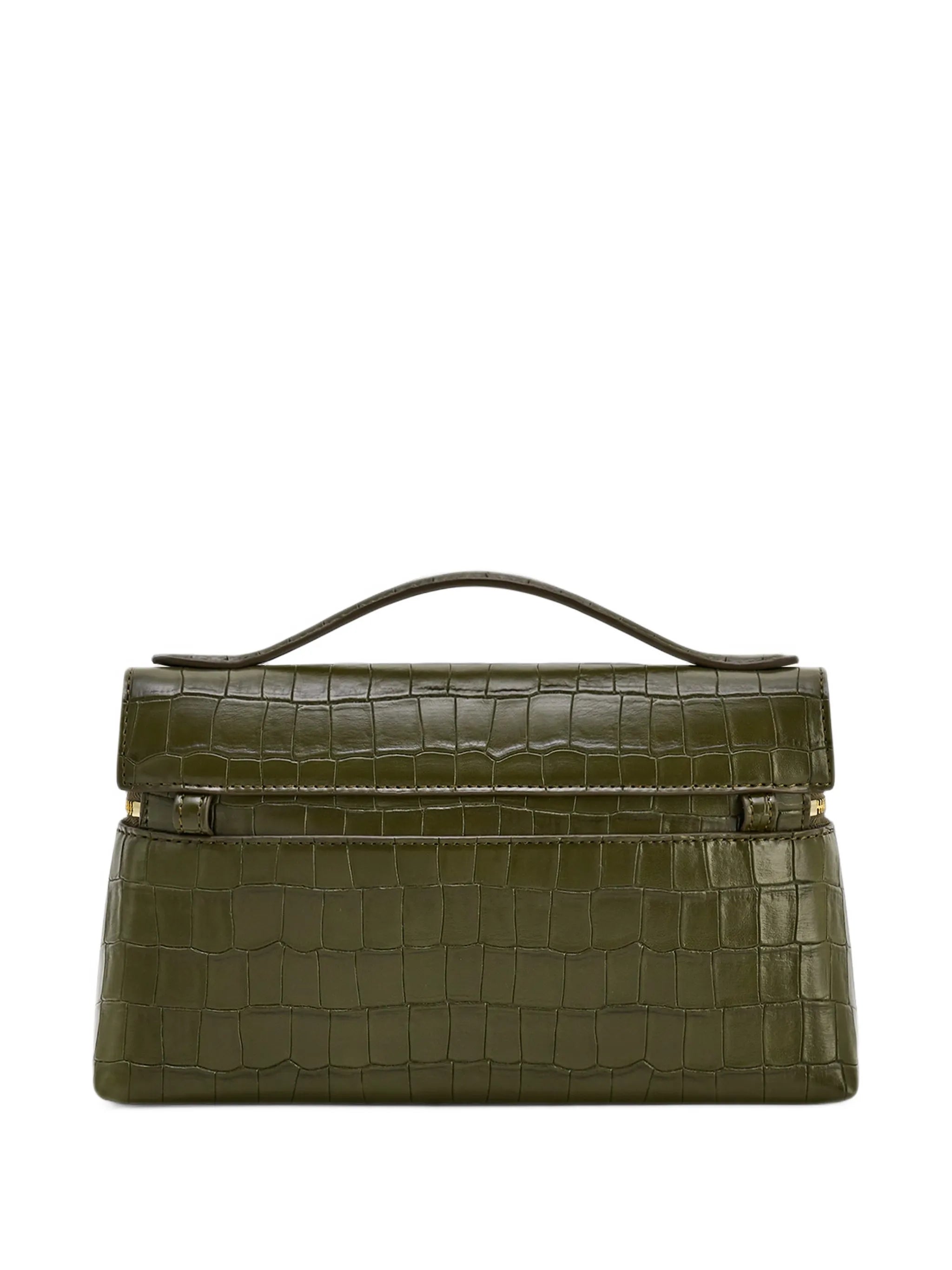 Thea crocodile-effect tote bag