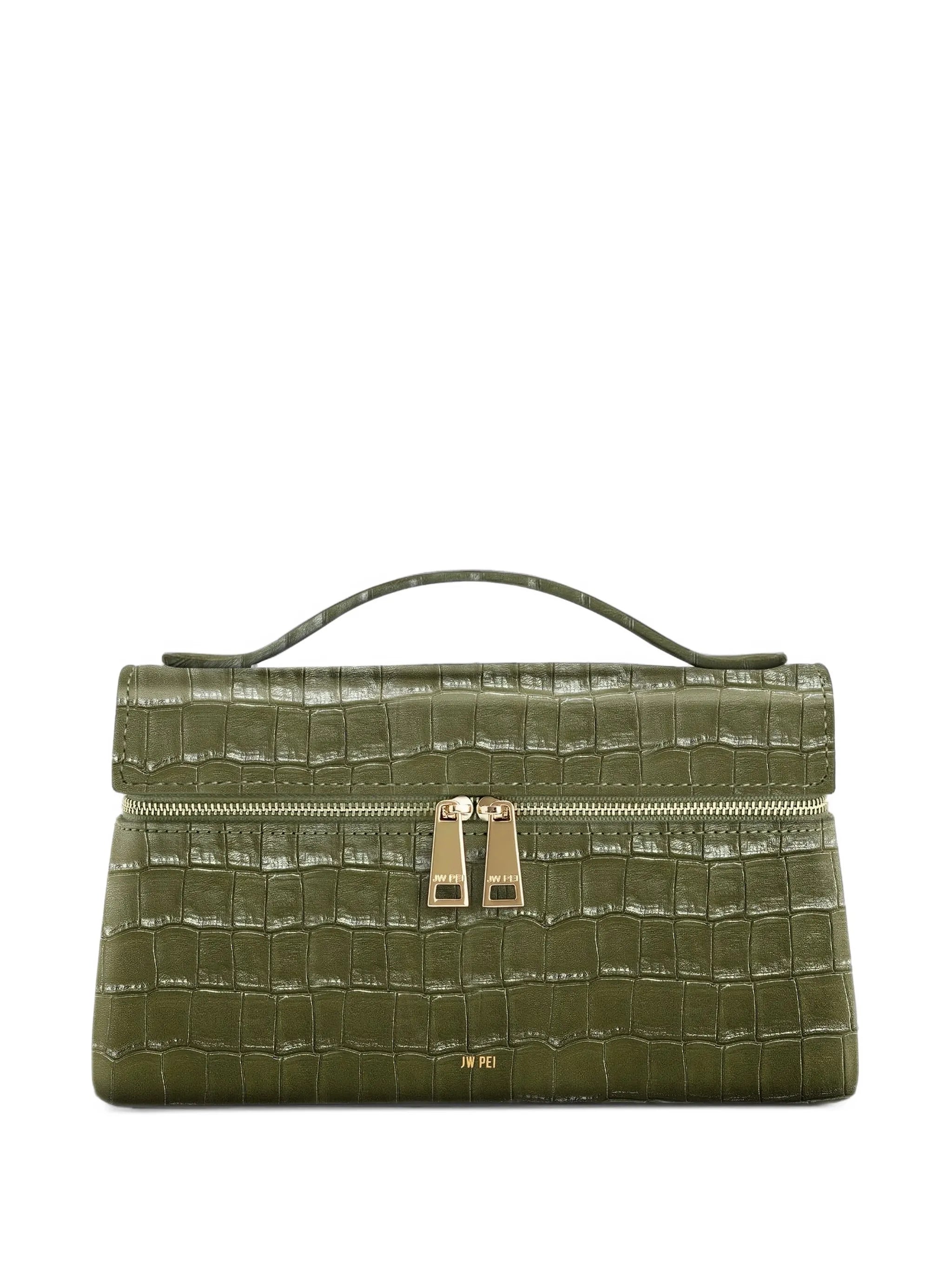 Thea crocodile-effect tote bag