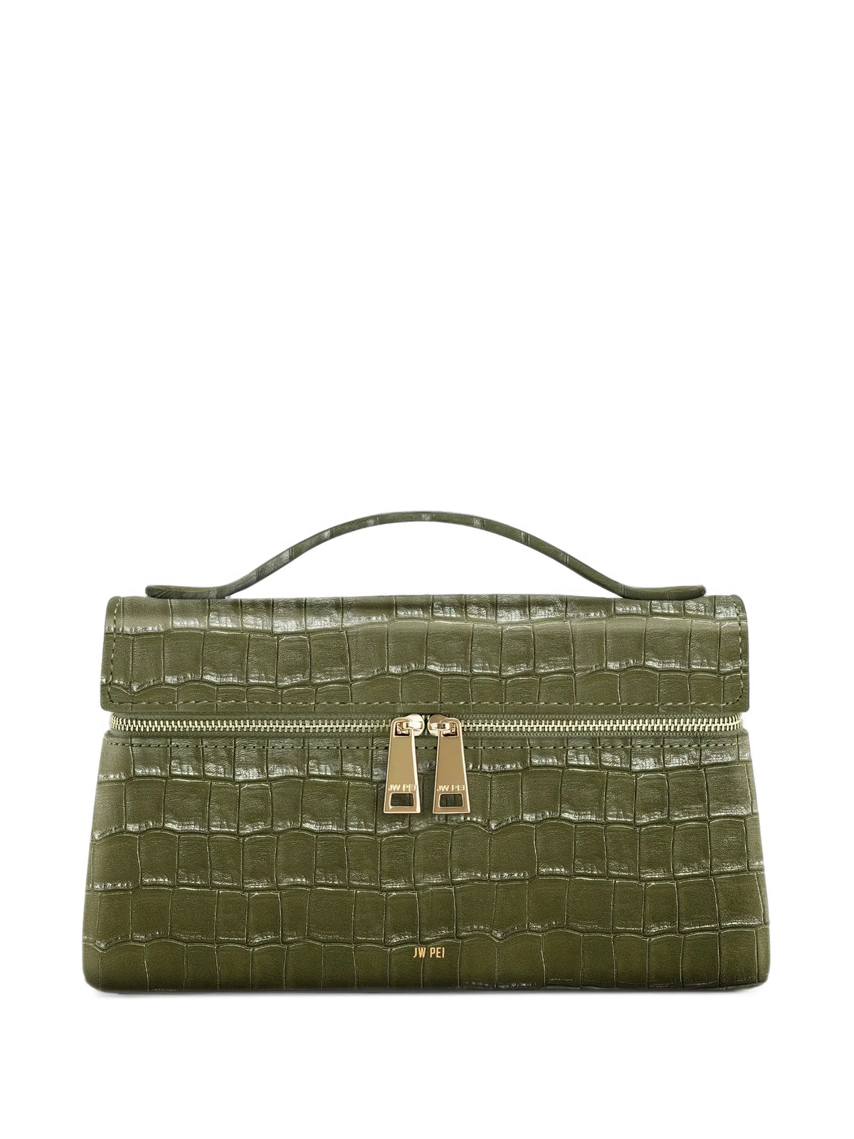 Thea crocodile-effect tote bag