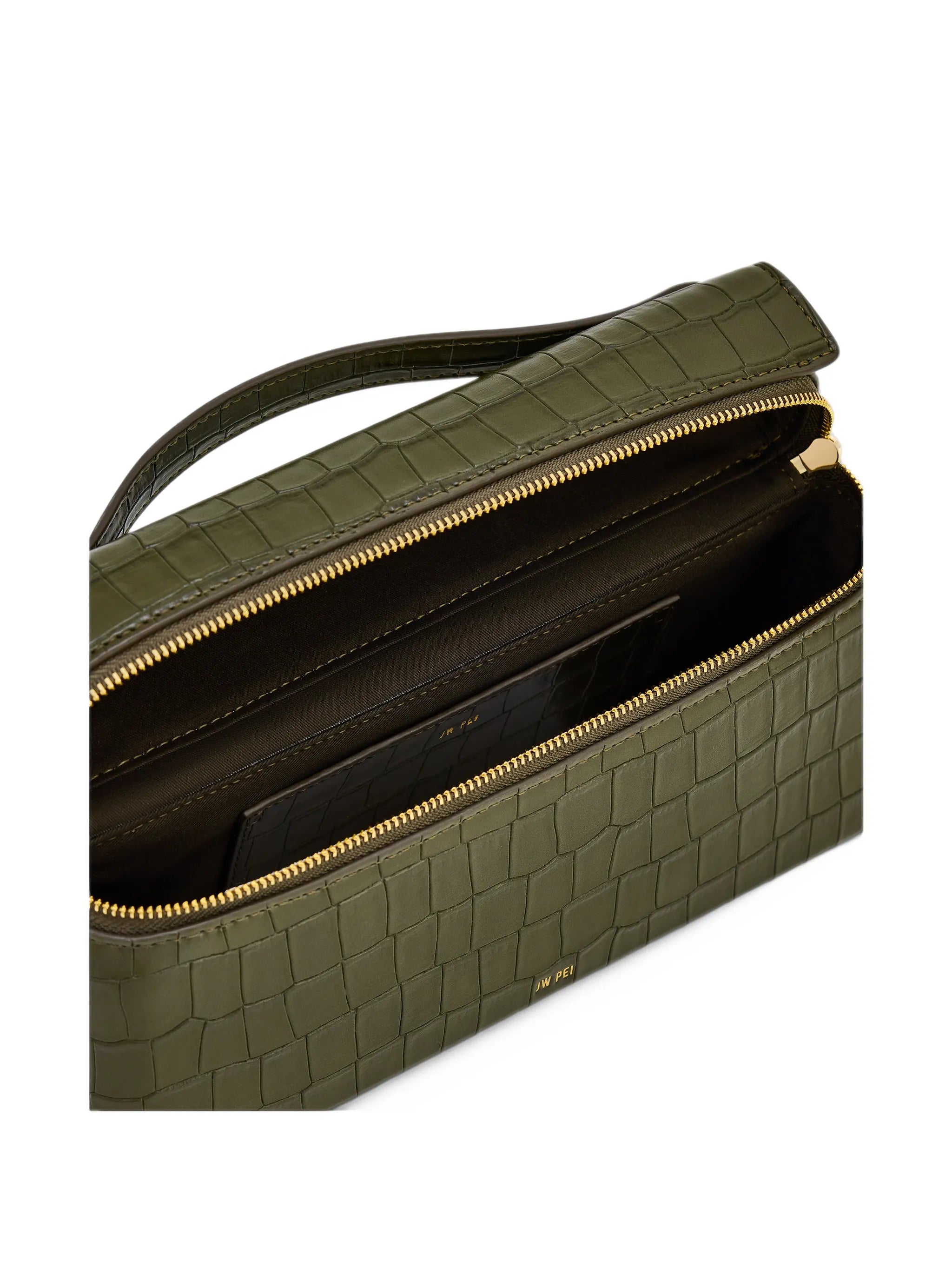 Thea crocodile-effect tote bag