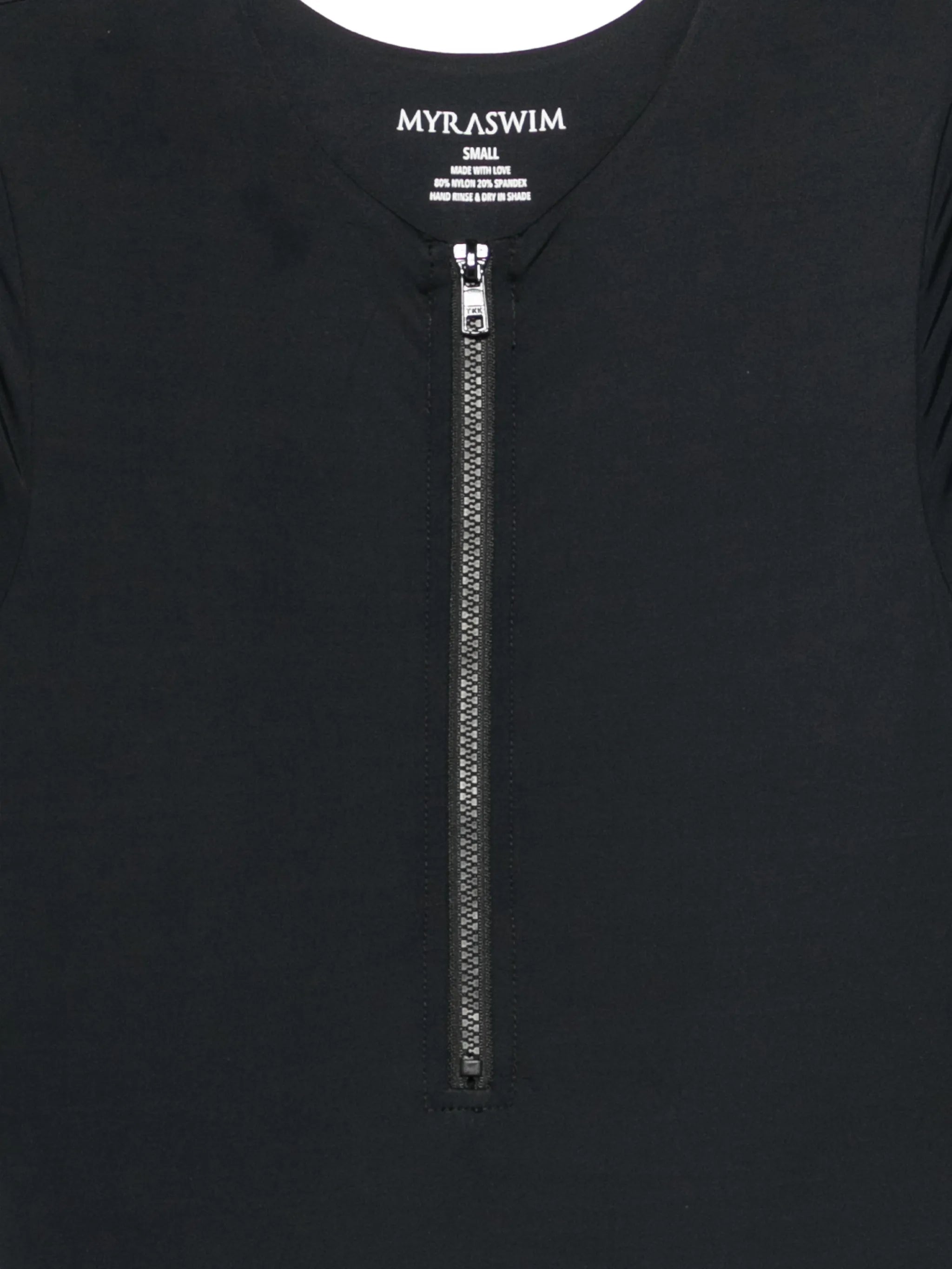 Powe zip-up swimsuit