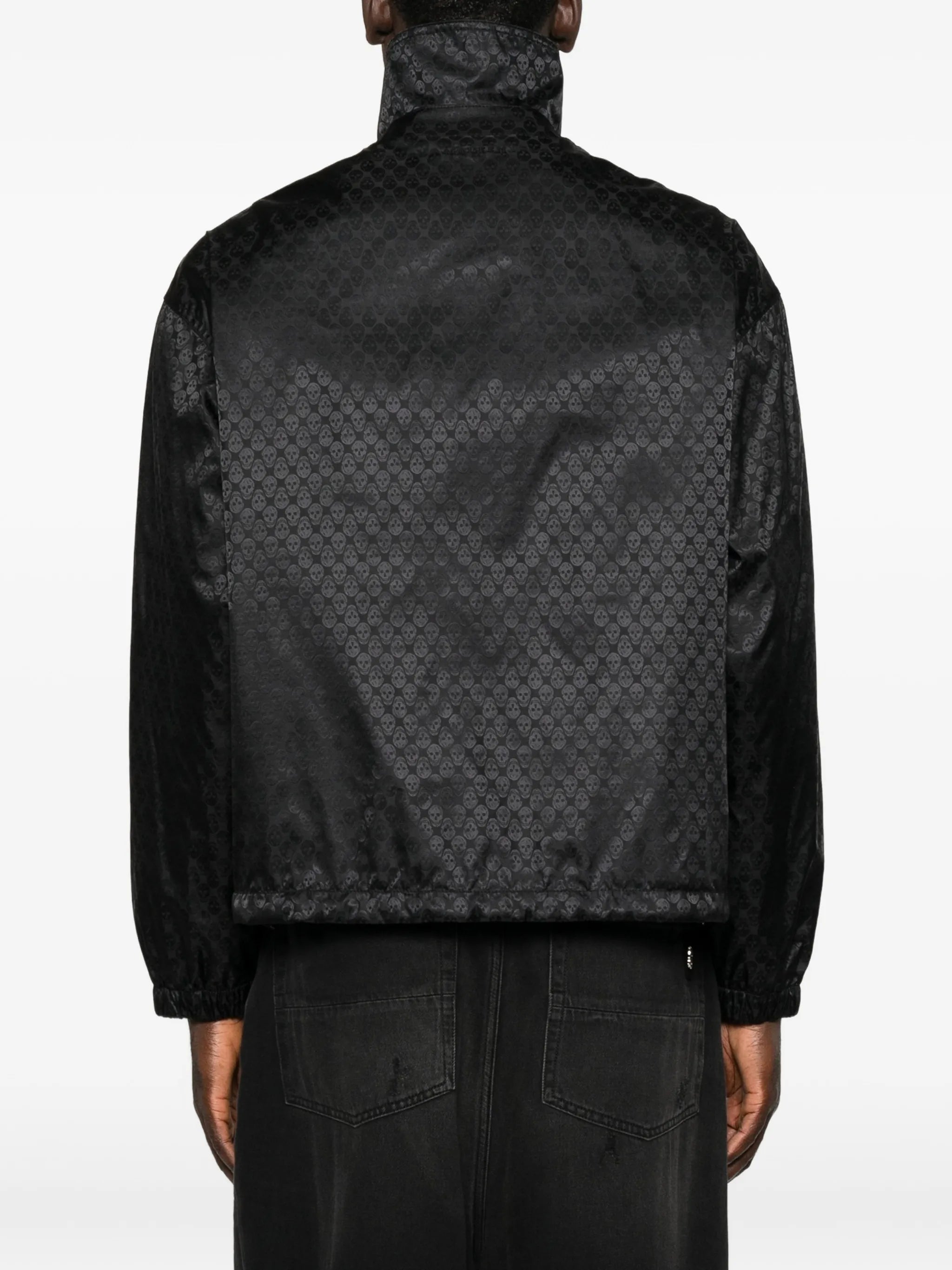Skull-jacquard jacket