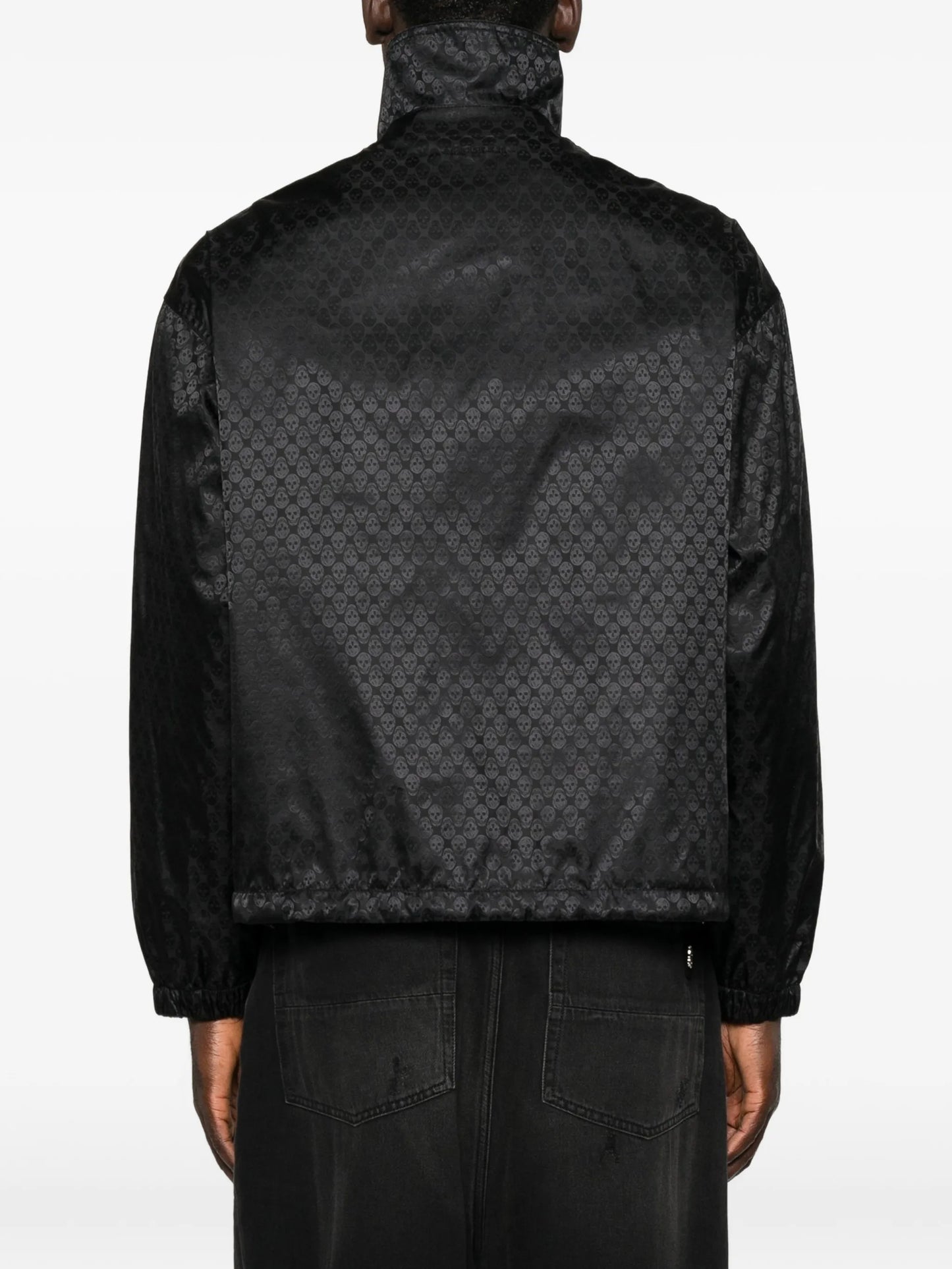 Skull-jacquard jacket