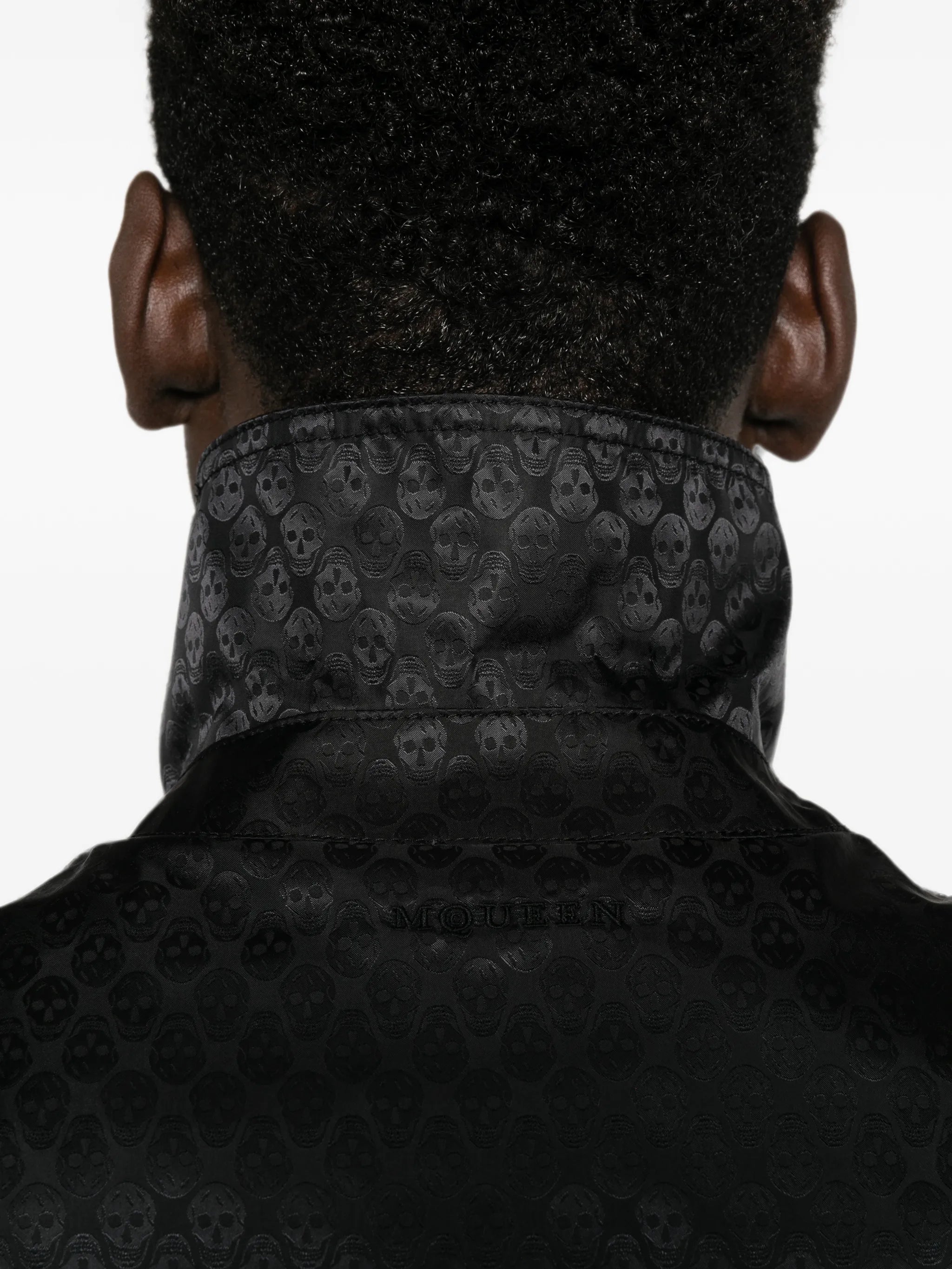 Skull-jacquard jacket