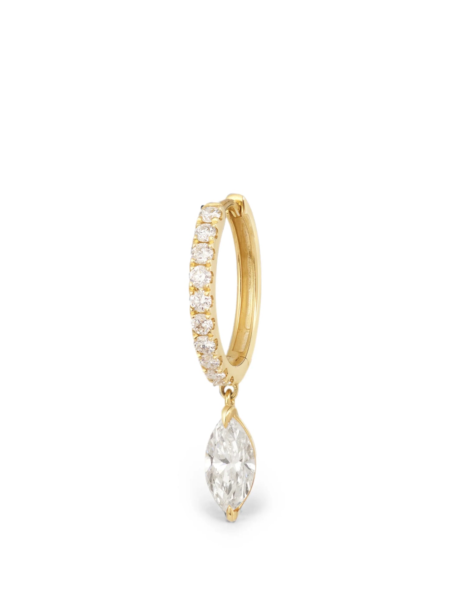 hinge-fastening earrings