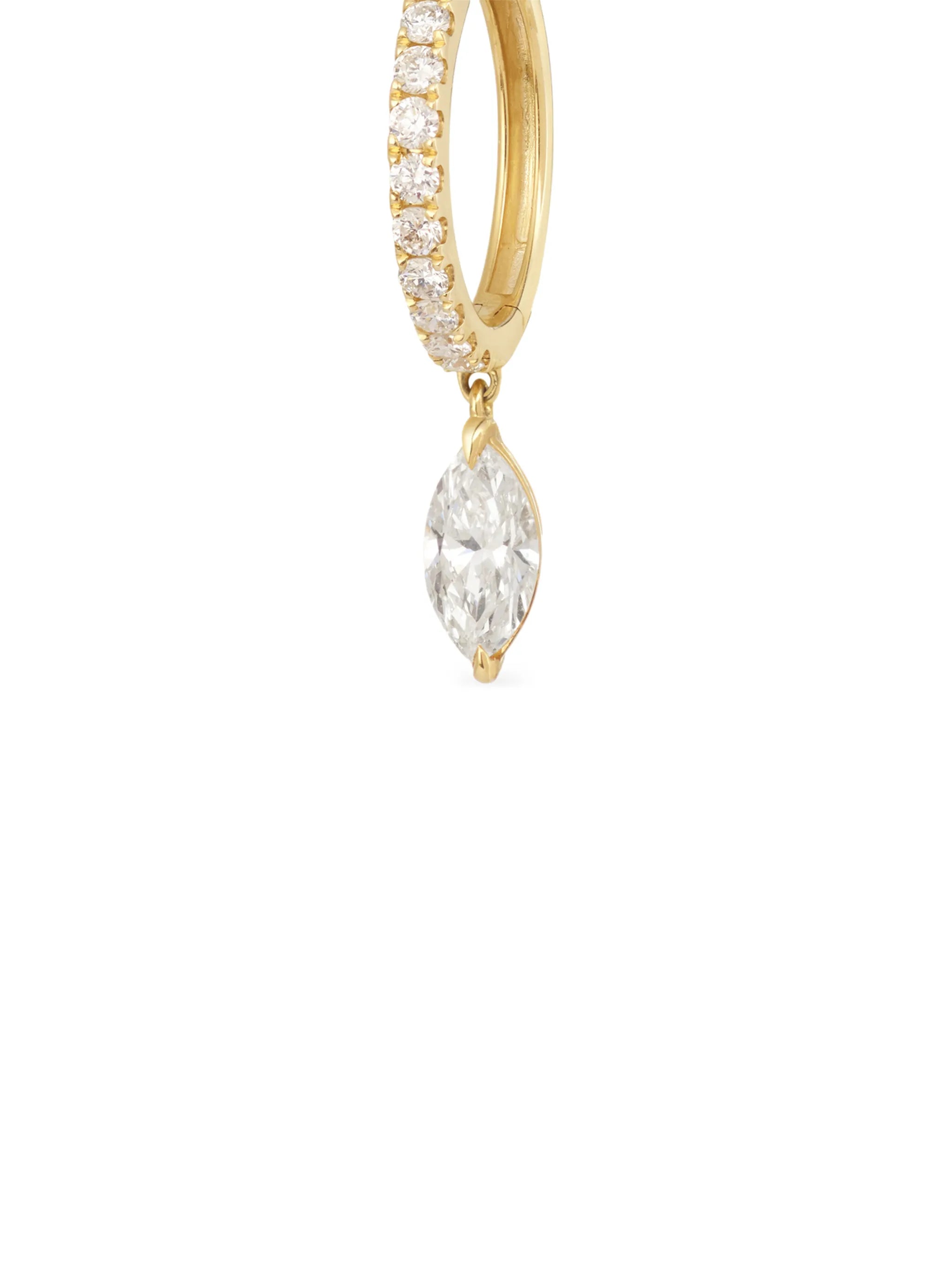 hinge-fastening earrings
