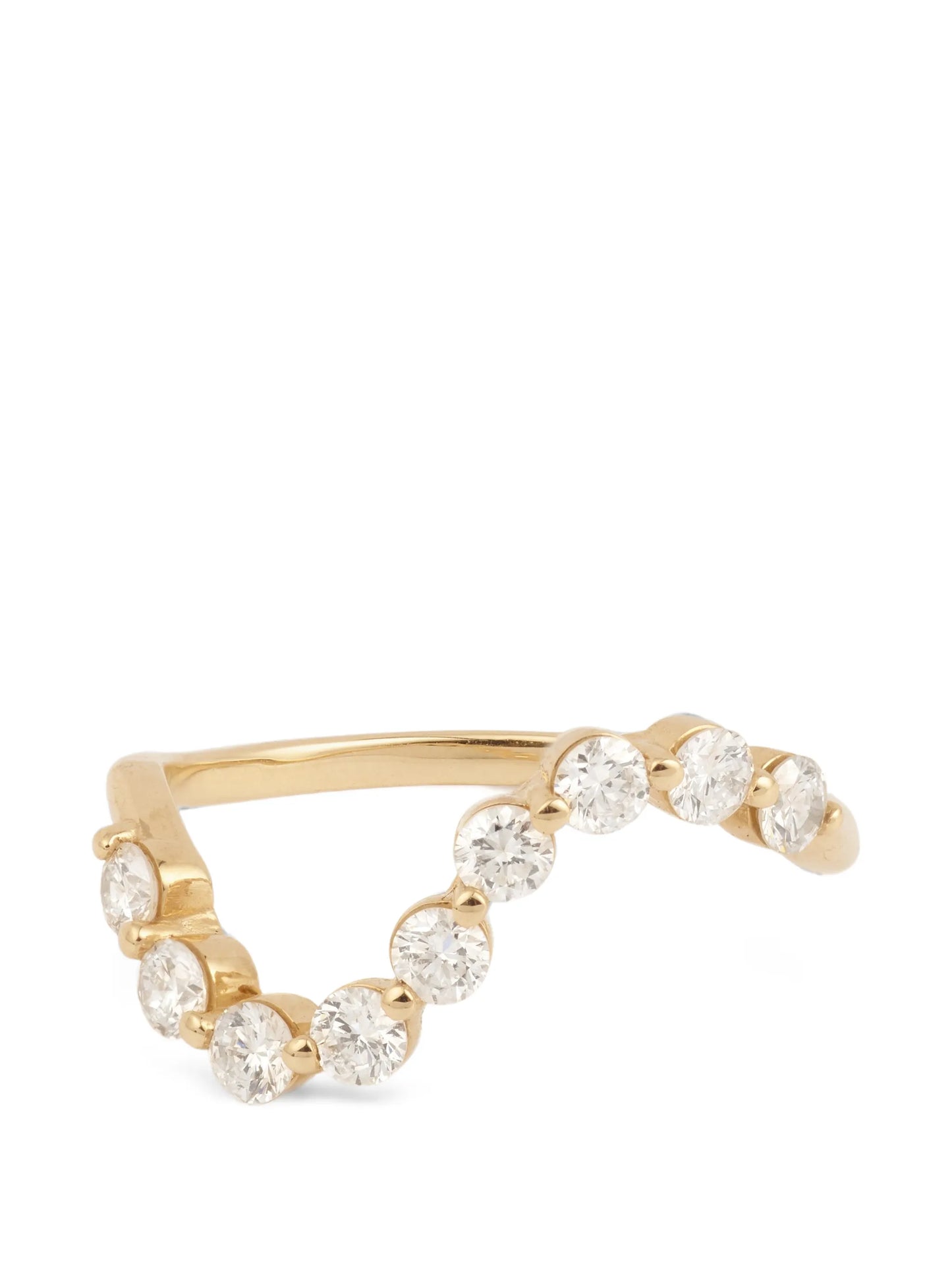 Wave Dome diamond ring