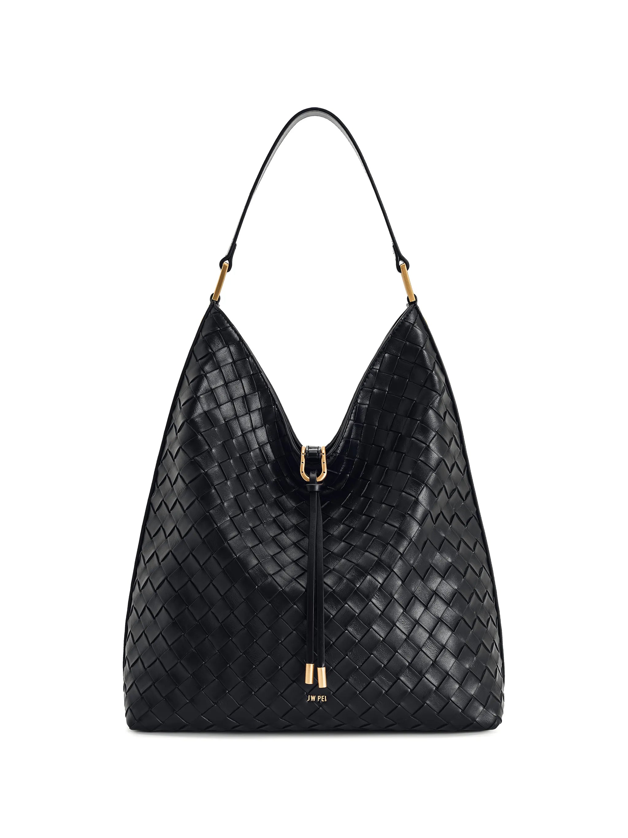 Aria woven texture shoulder bag