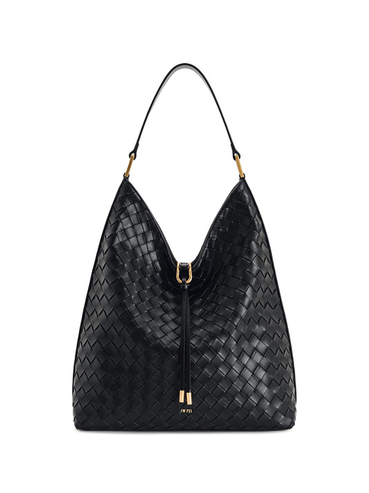 Aria woven texture shoulder bag