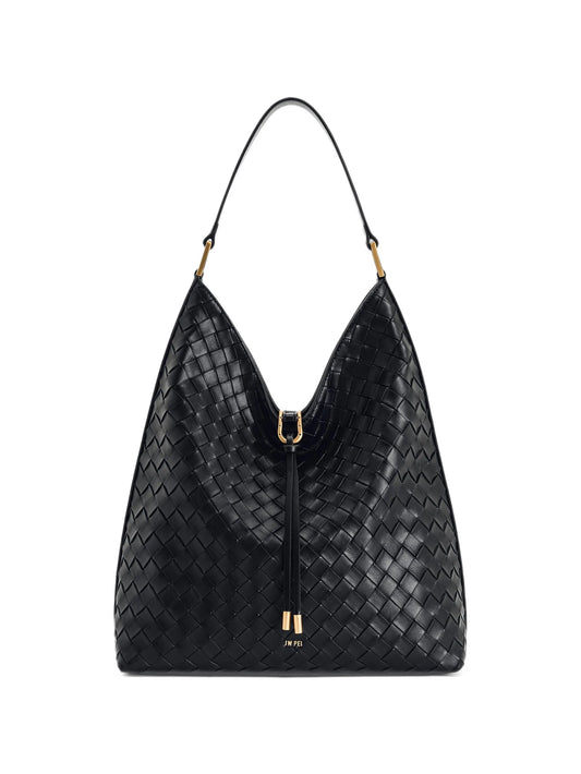 Aria woven texture shoulder bag