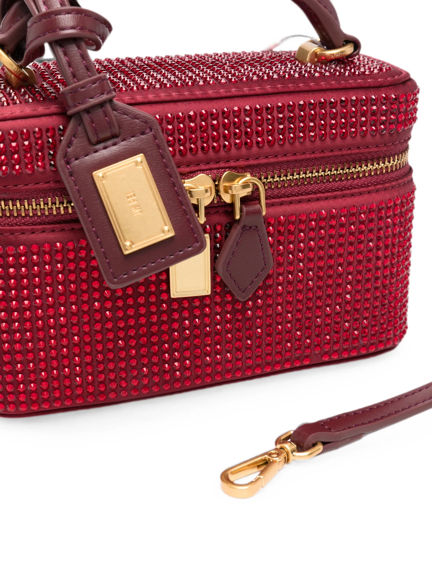 Cleo crystal-embellished clutch bag