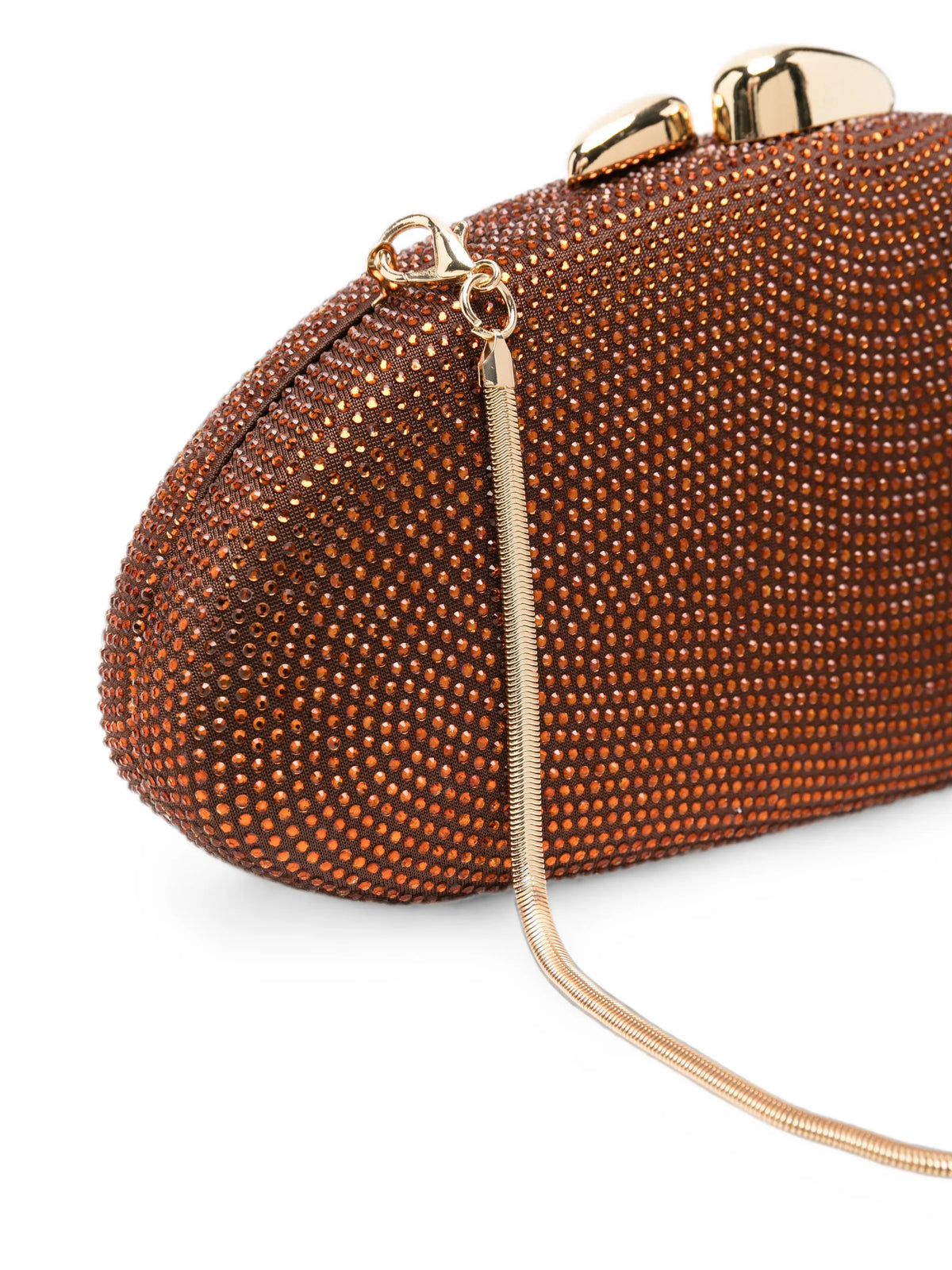 rhinestone-embellished clutch bag