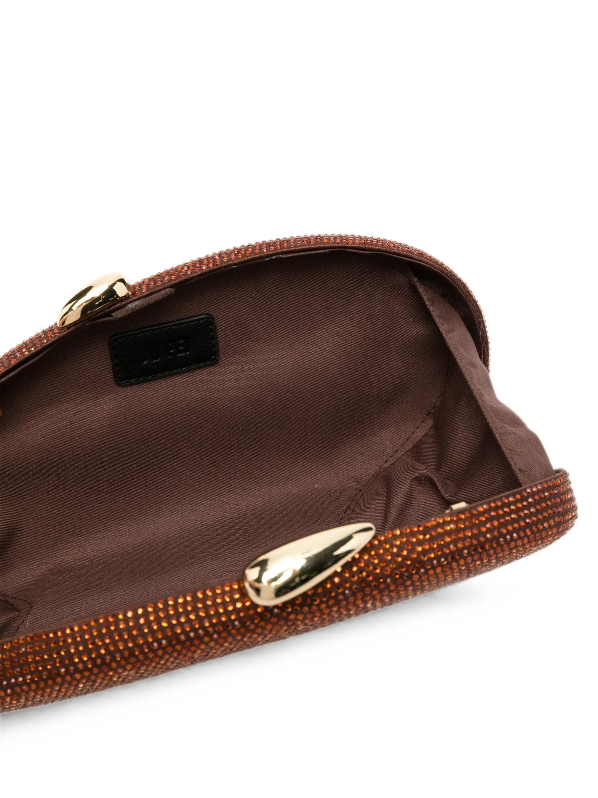 rhinestone-embellished clutch bag