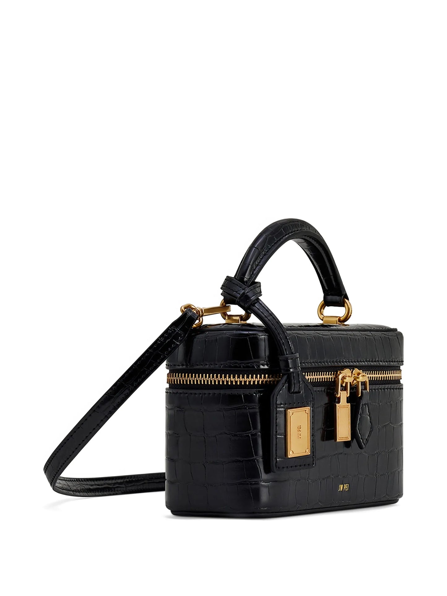 Cleo crocodile-effect tote bag