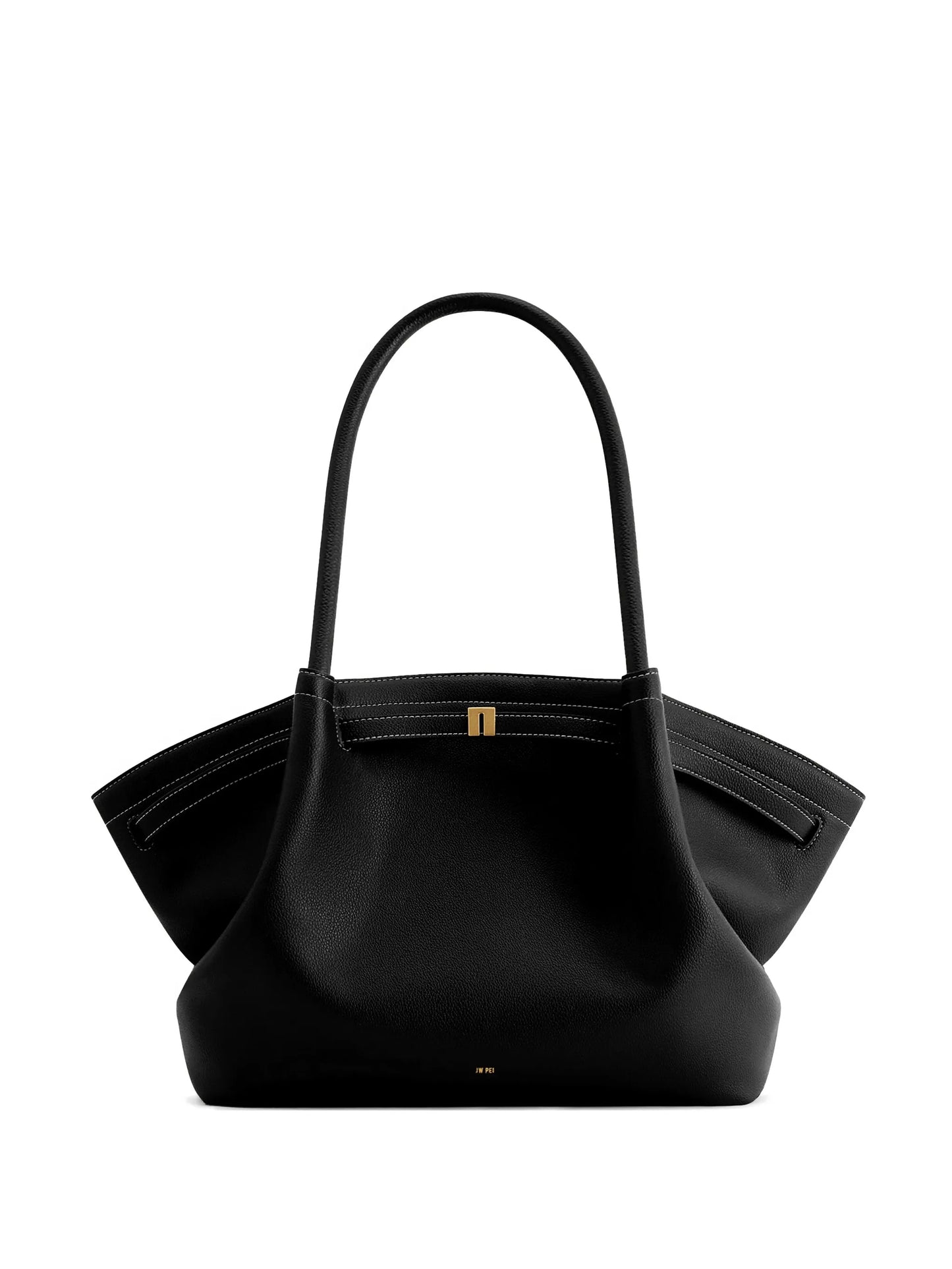 Hana contrast-stitch tote bag
