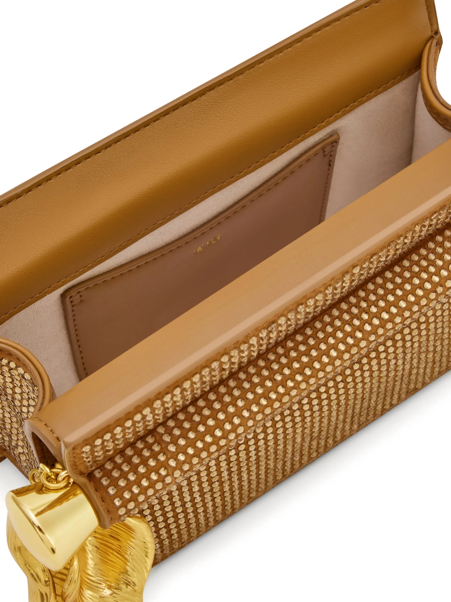 Holly crystal-embellished pendant clutch bag