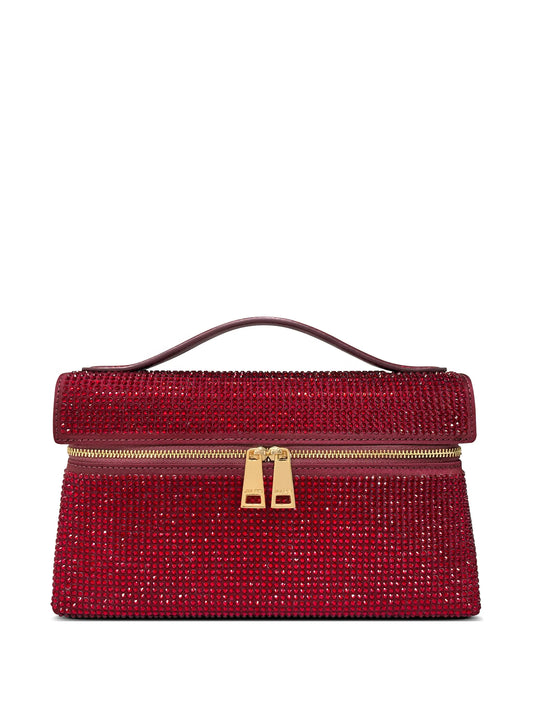 Thea crystal-embellished top-handle tote bag