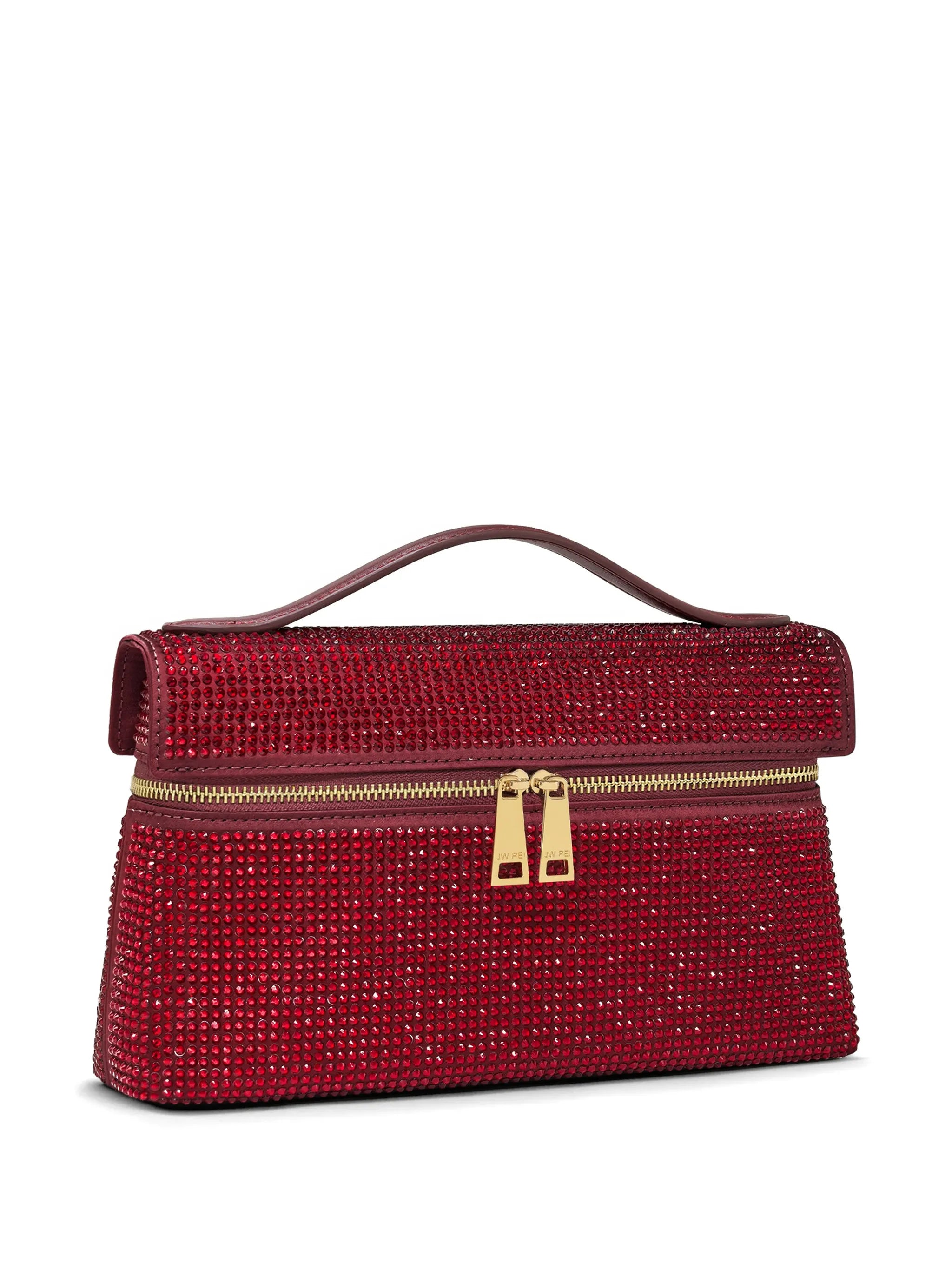 Thea crystal-embellished top-handle tote bag