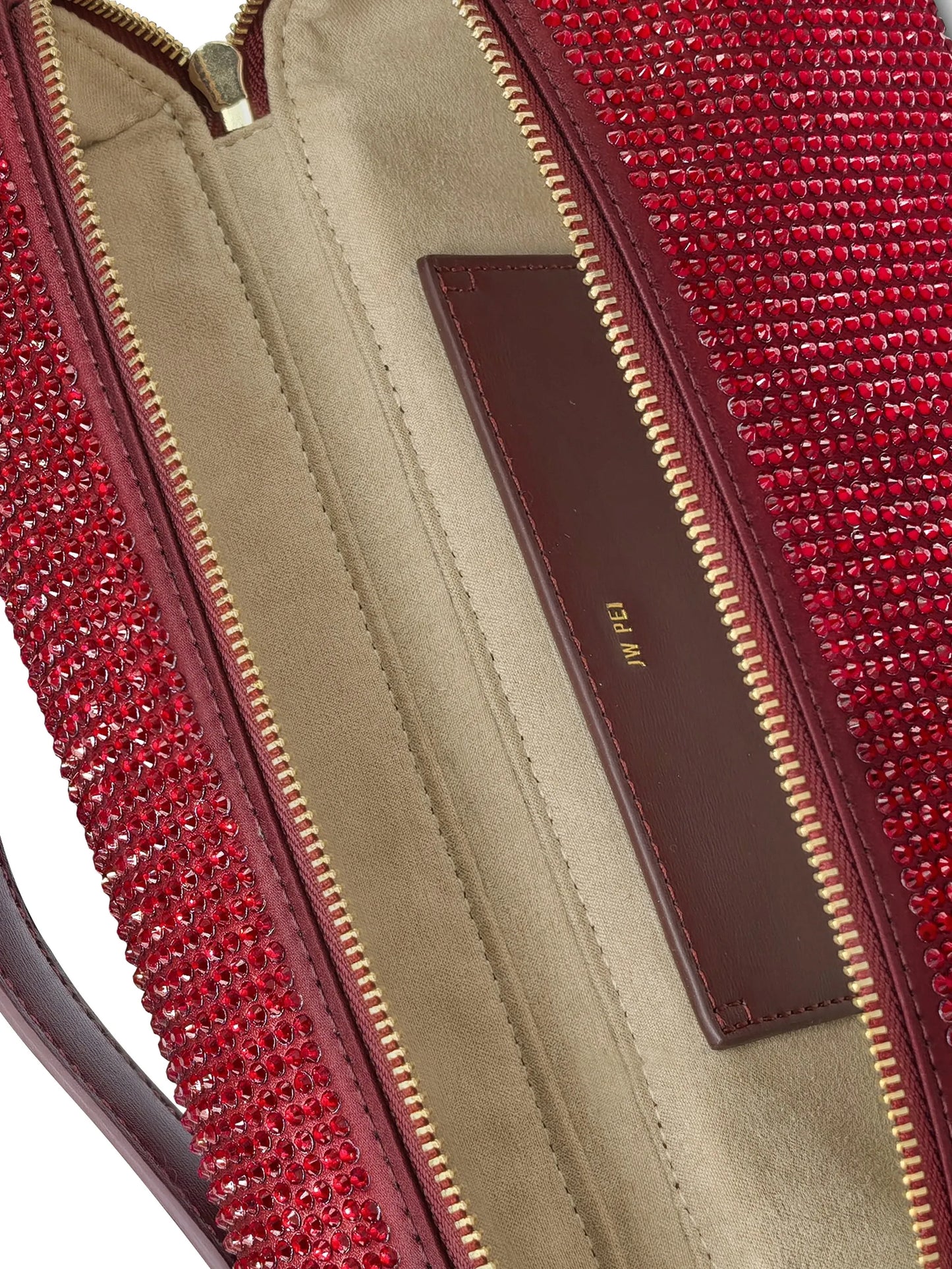Thea crystal-embellished top-handle tote bag