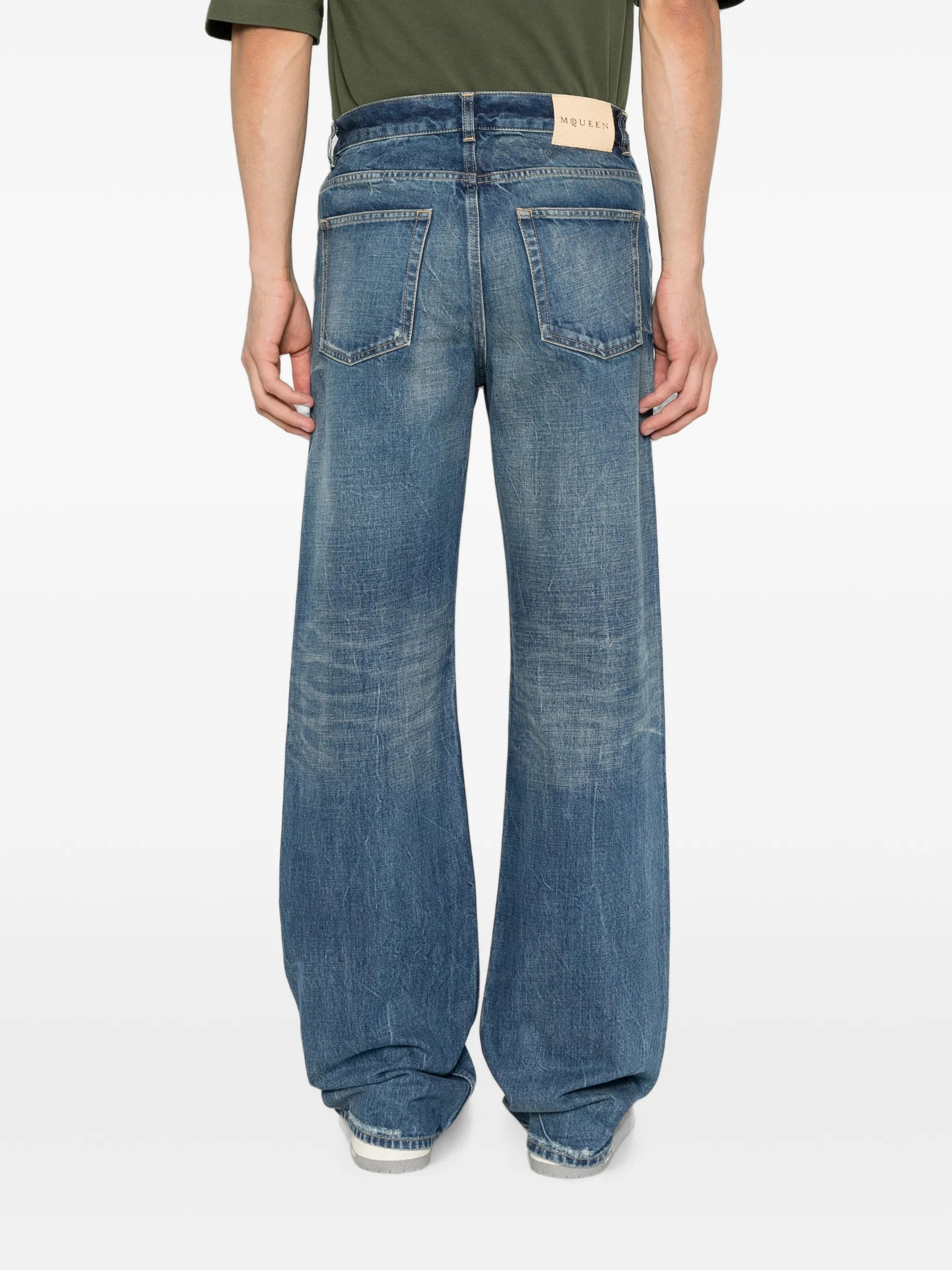 cotton washed jeans