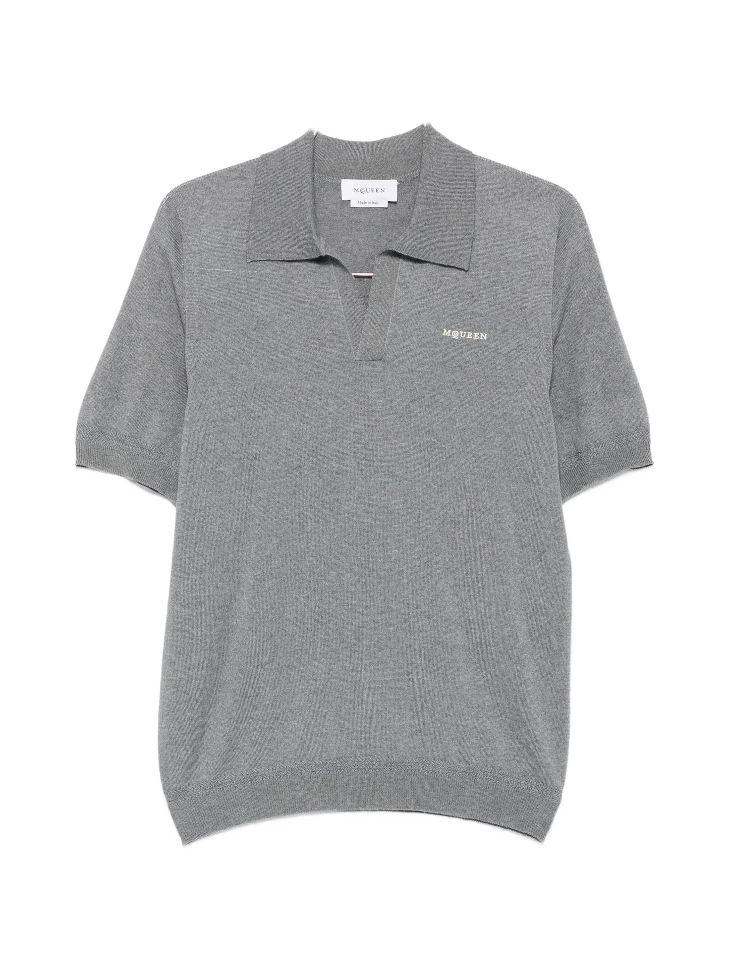 logo-embroidered short-sleeve top
