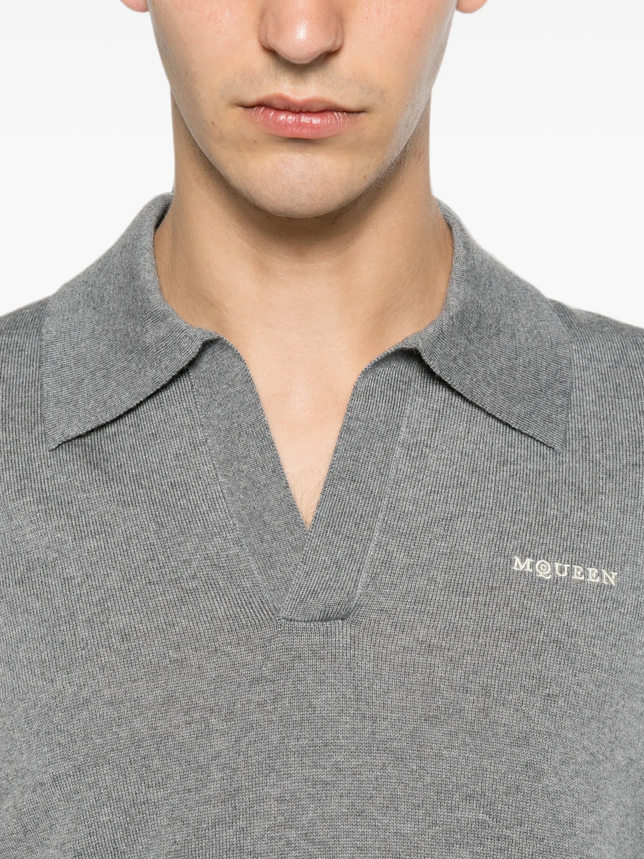 logo-embroidered polo shirt