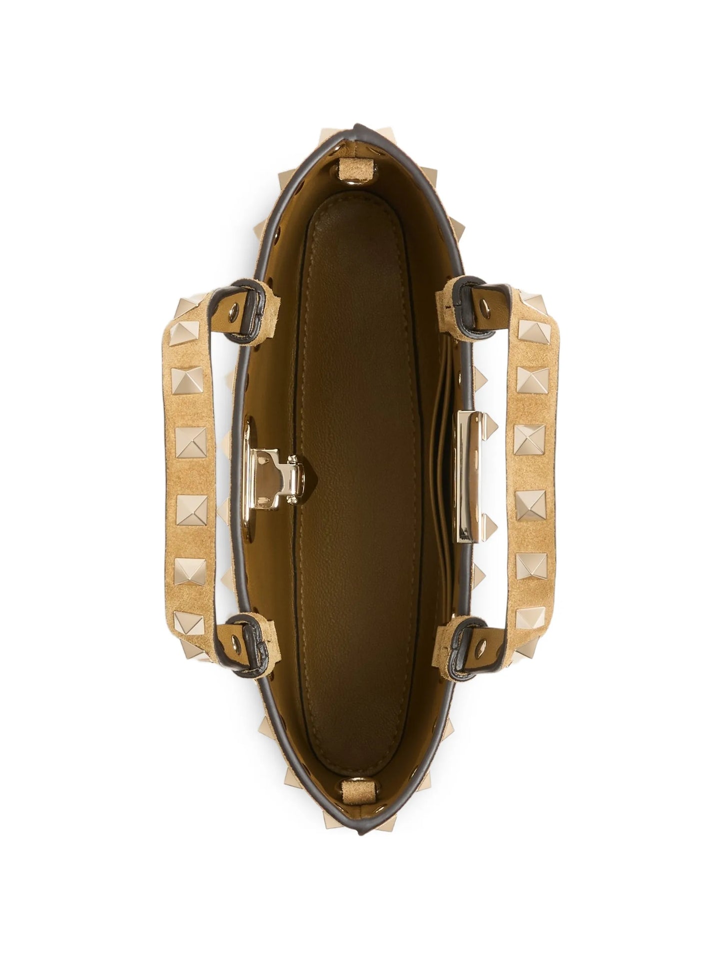 Rockstud mini suede shopping bag