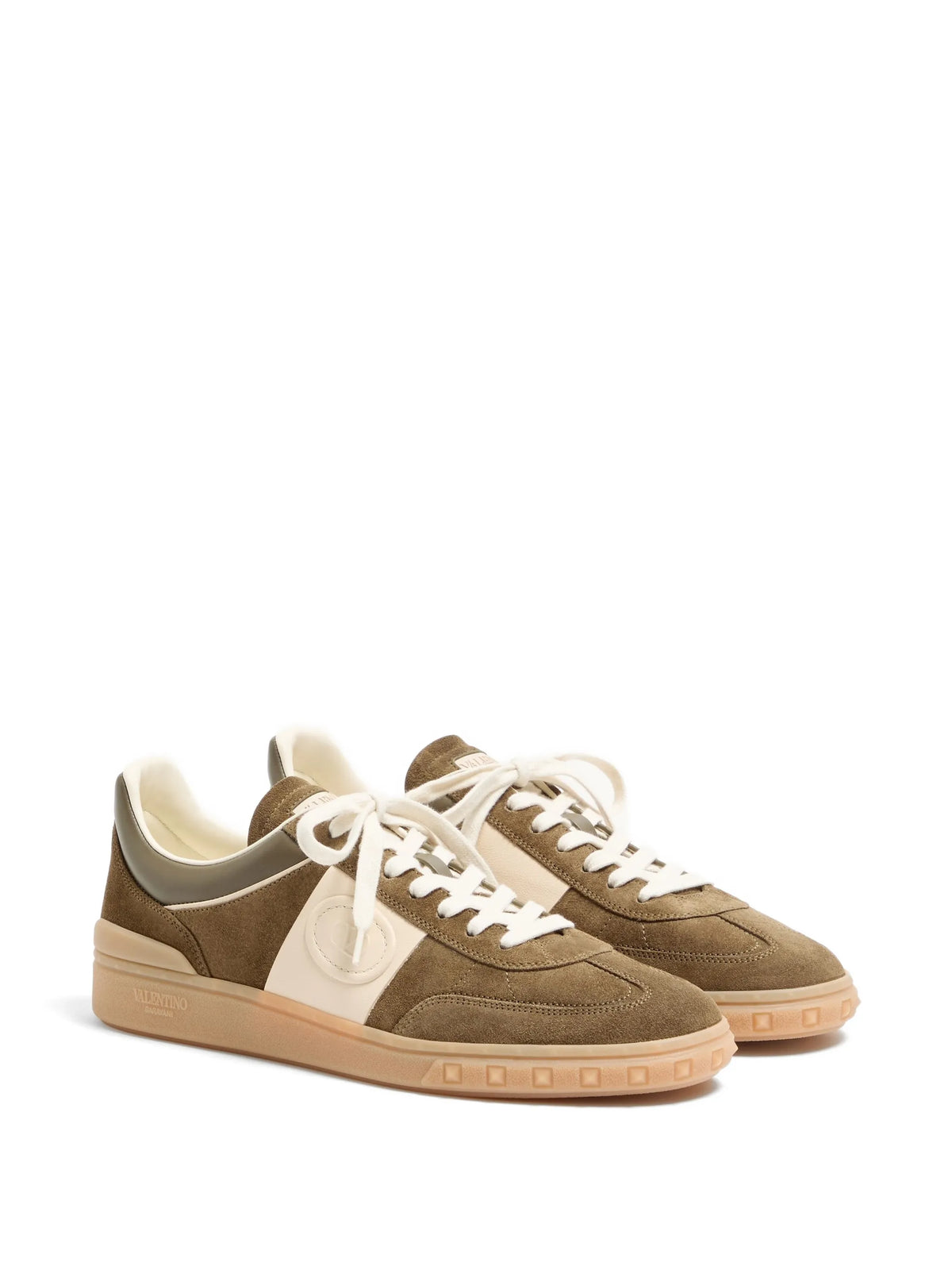 Upvillage low-top trainers in split leather and calfskin nappa leather