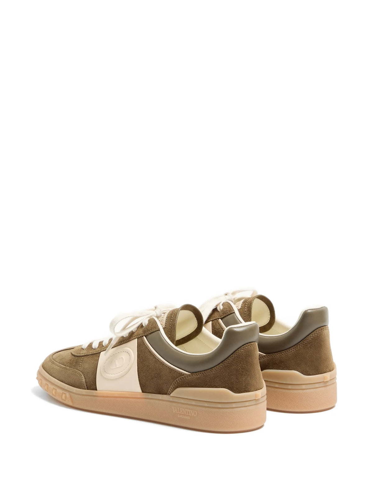 Upvillage low-top trainers in split leather and calfskin nappa leather