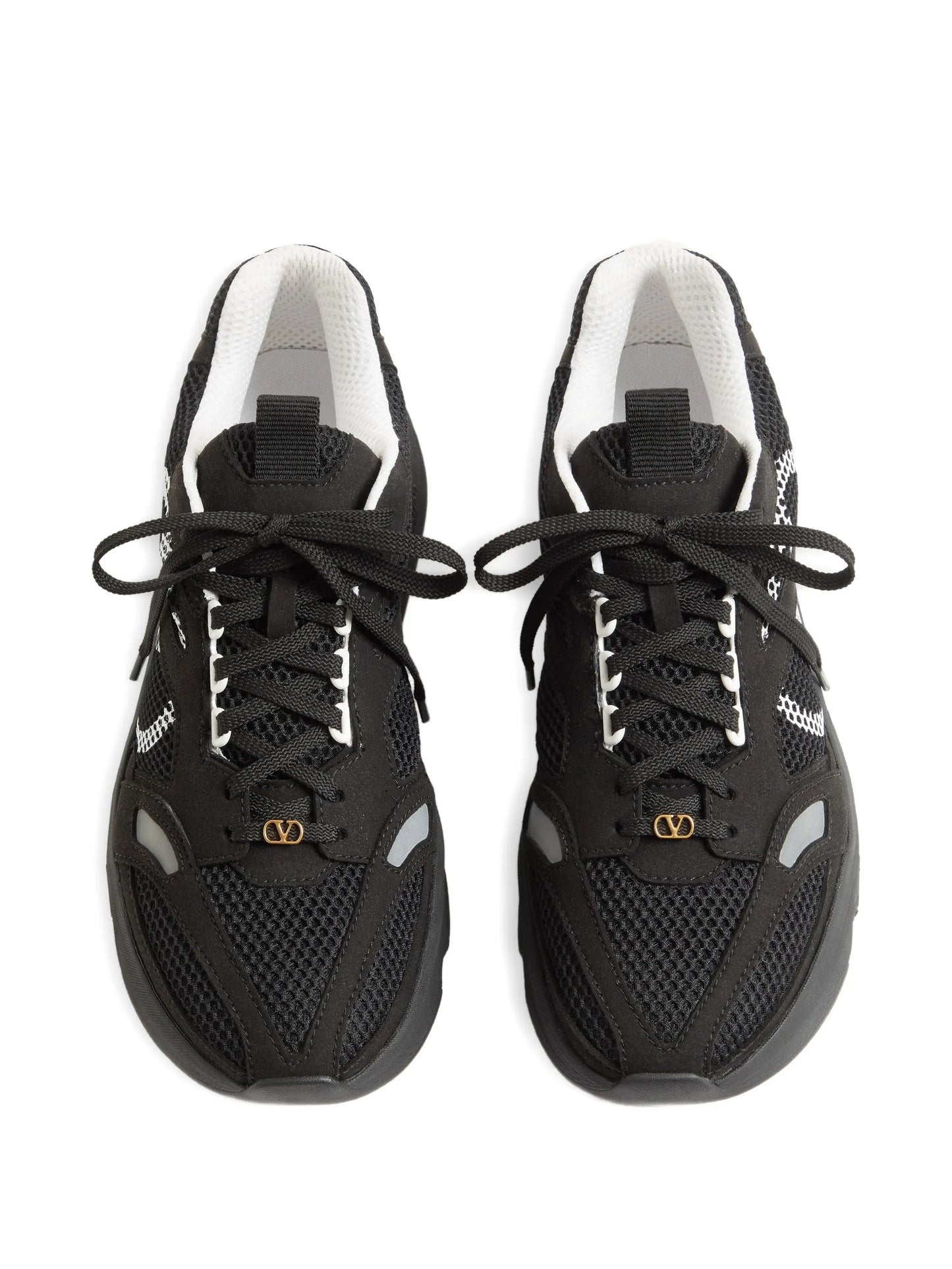 Demivee sneakers in mesh fabric with suede inserts