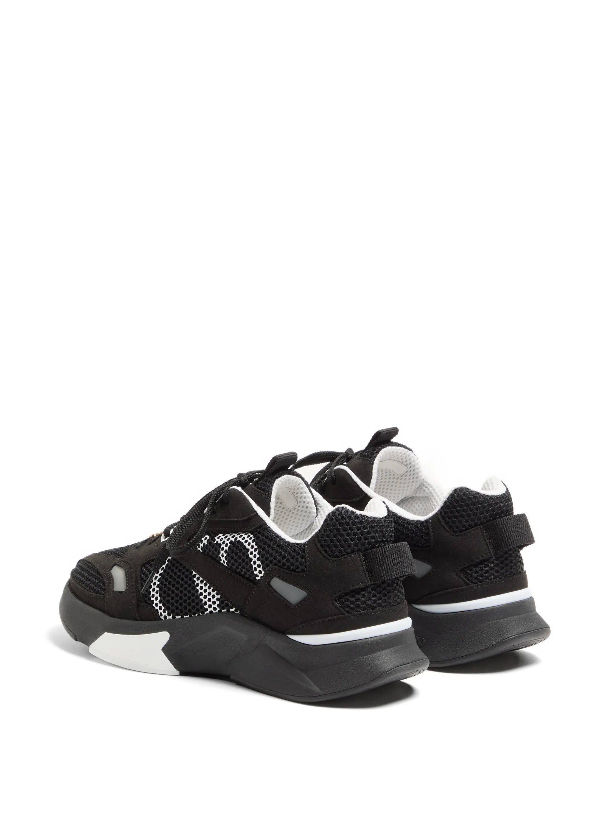 Demivee sneakers in mesh fabric with suede inserts