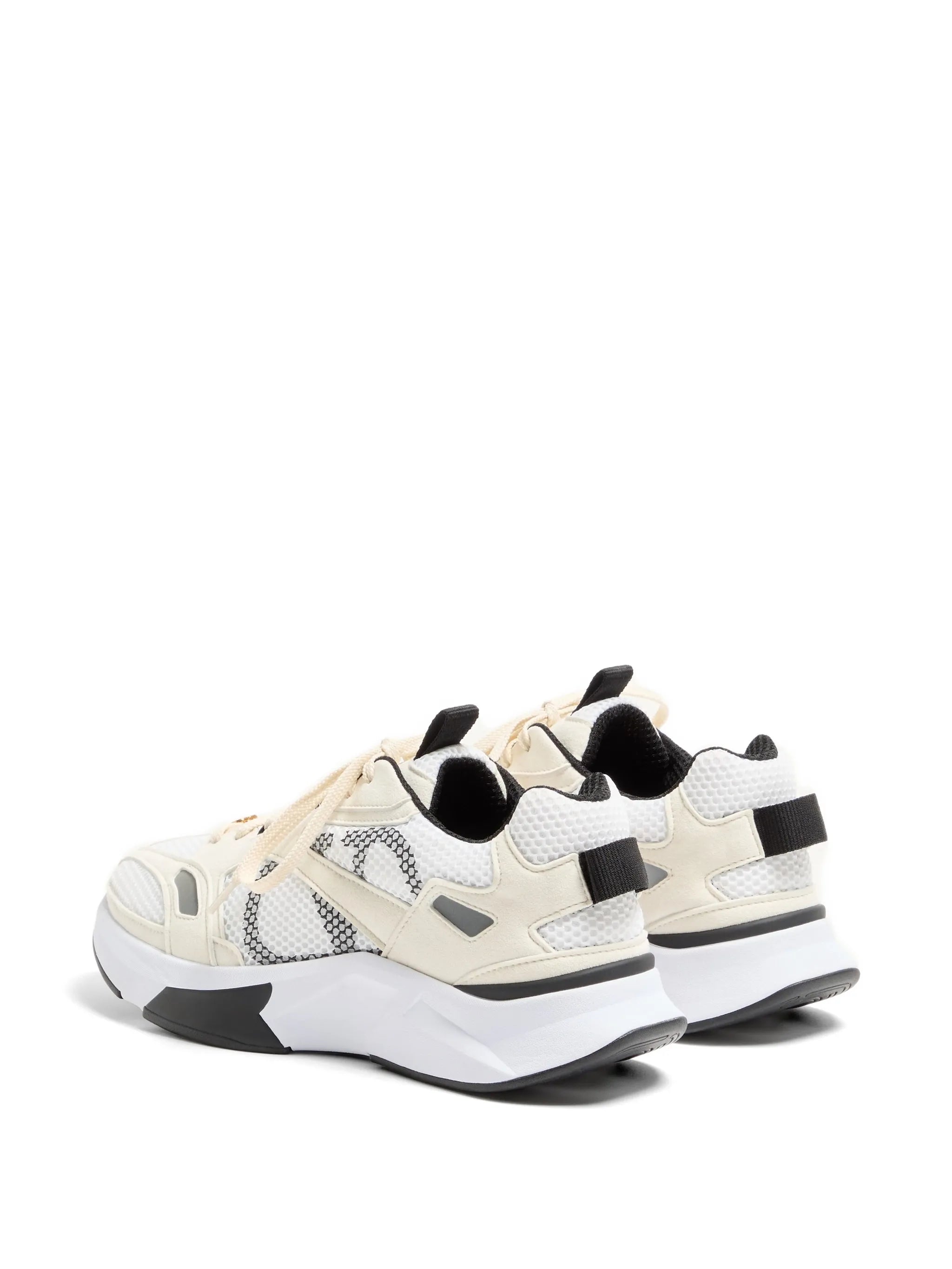 Demivee trainers in mesh fabric with suede inserts