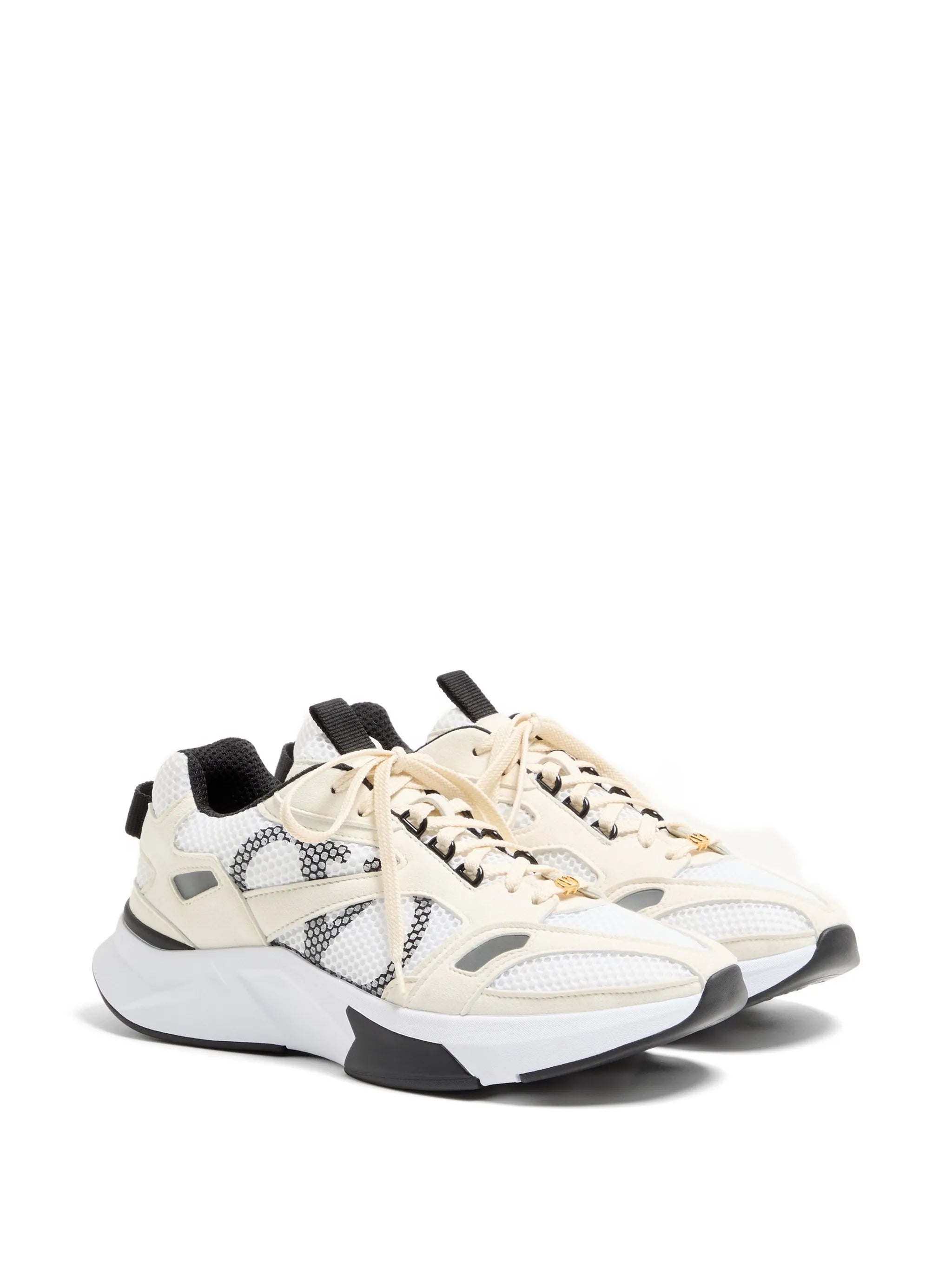 Demivee trainer in mesh fabric with suede inserts