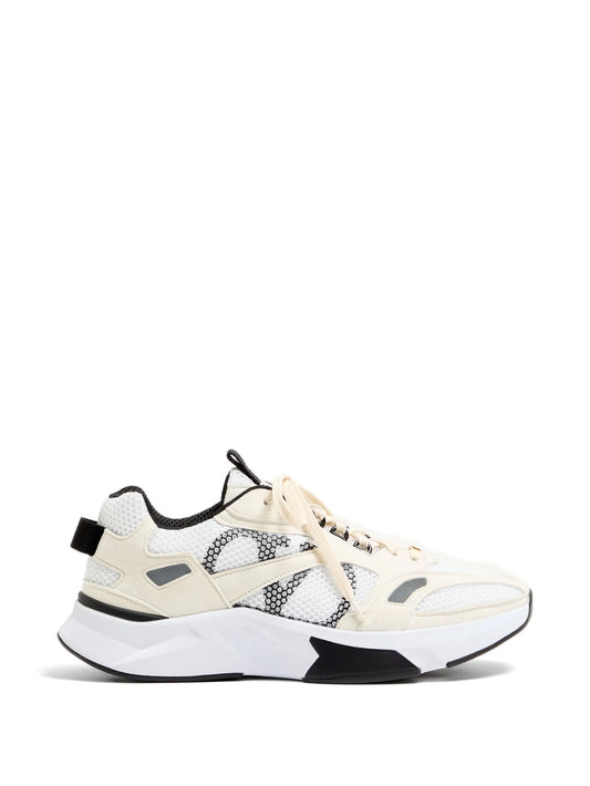 Demivee trainers in mesh fabric with suede inserts