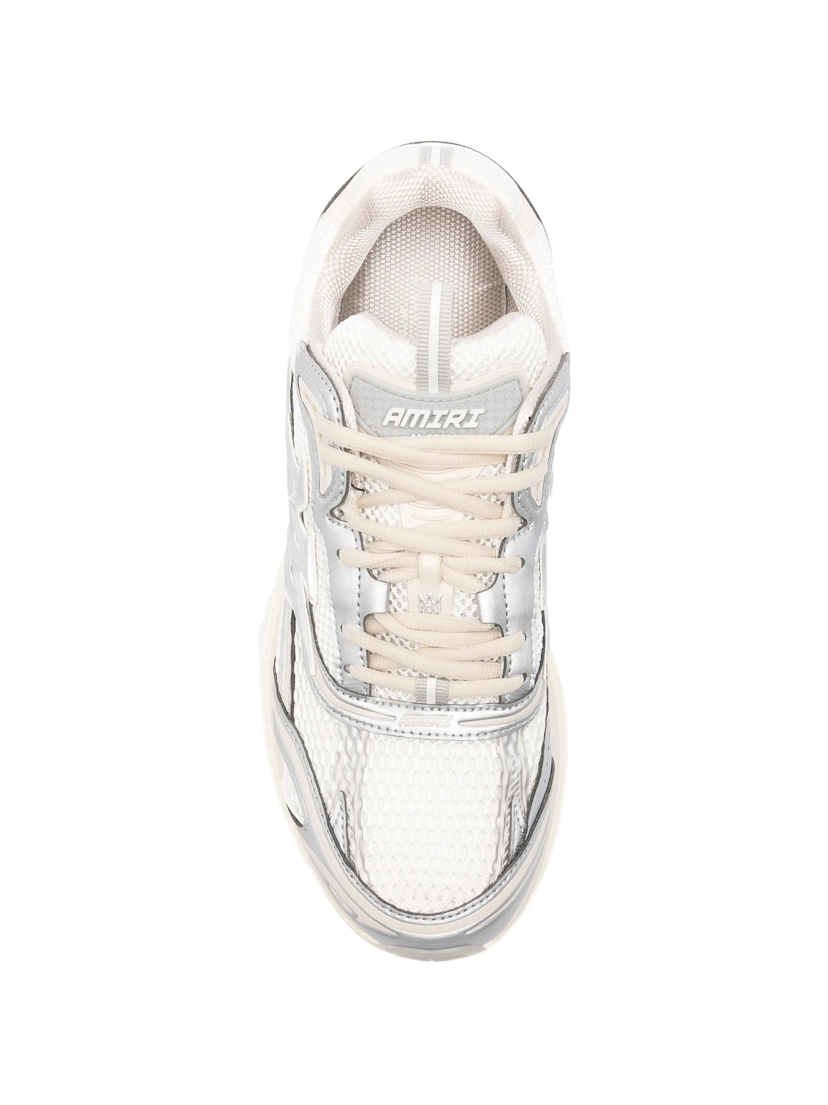 M-Tech metallic leather sneakers
