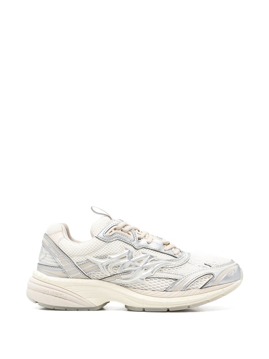 M-Tech metallic leather sneakers