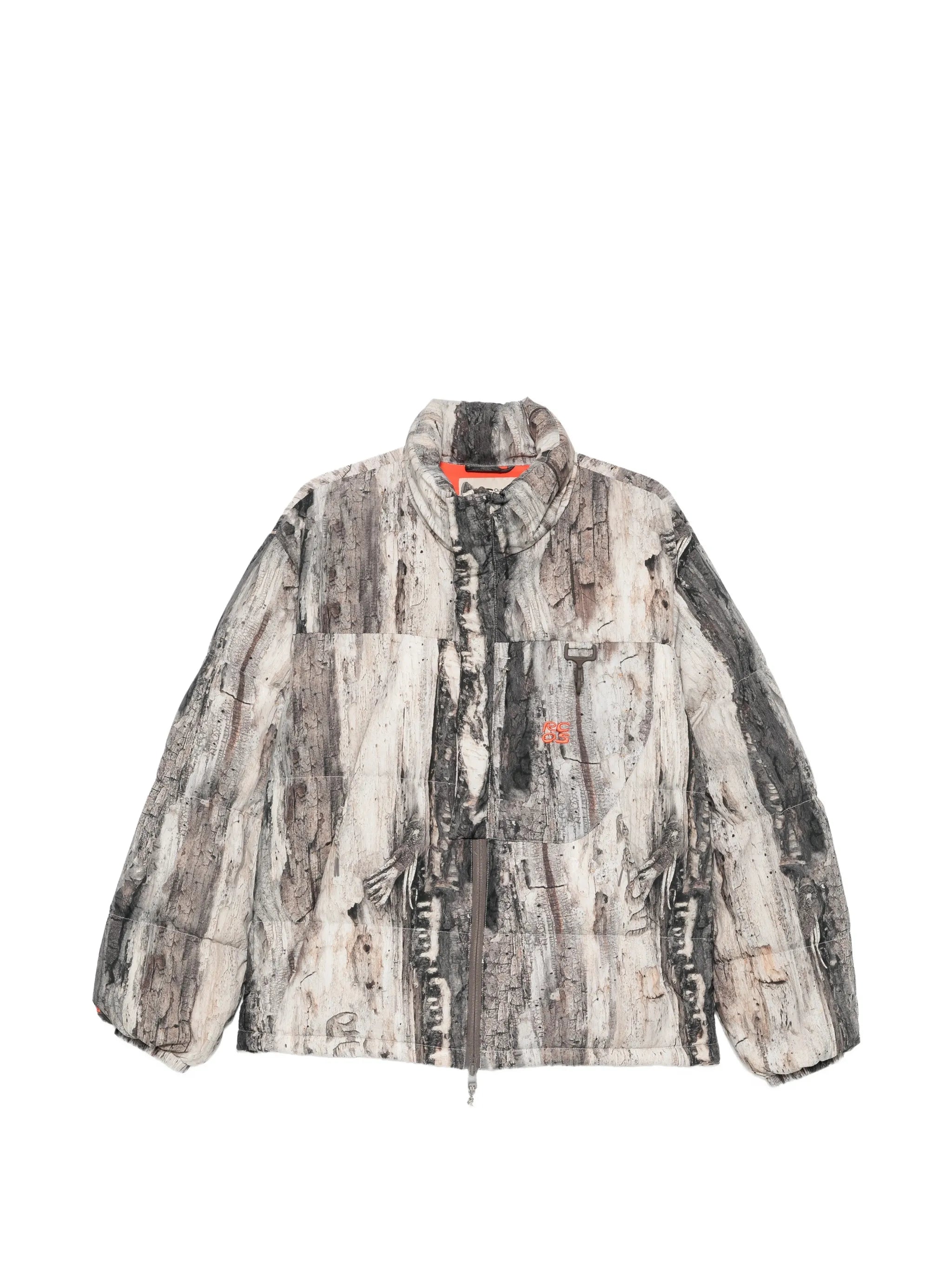 Sierra tree-bark-print puffer jacket