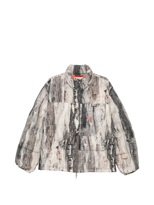 Sierra tree-bark-print puffer jacket