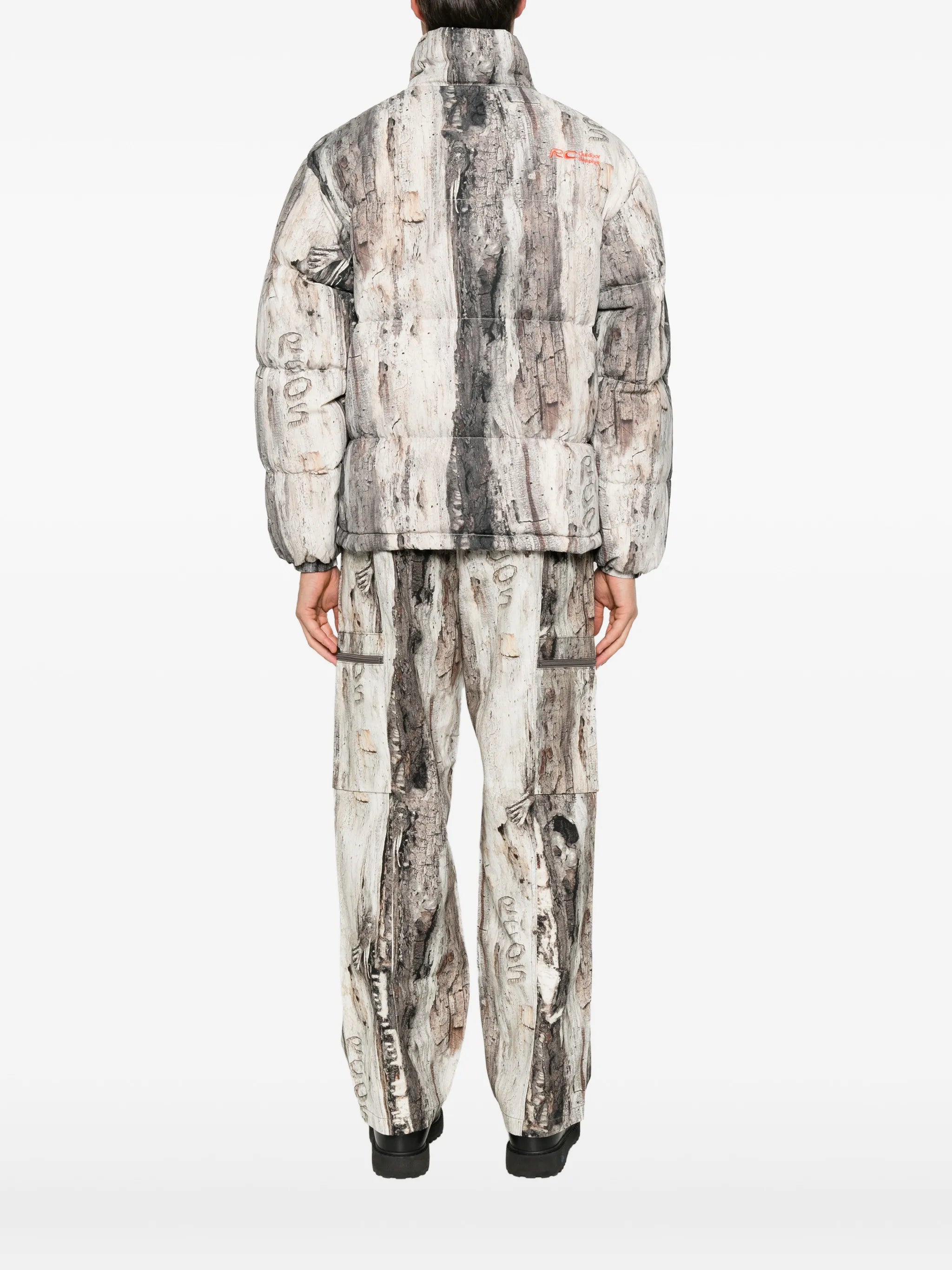 Sierra tree-bark-print puffer jacket