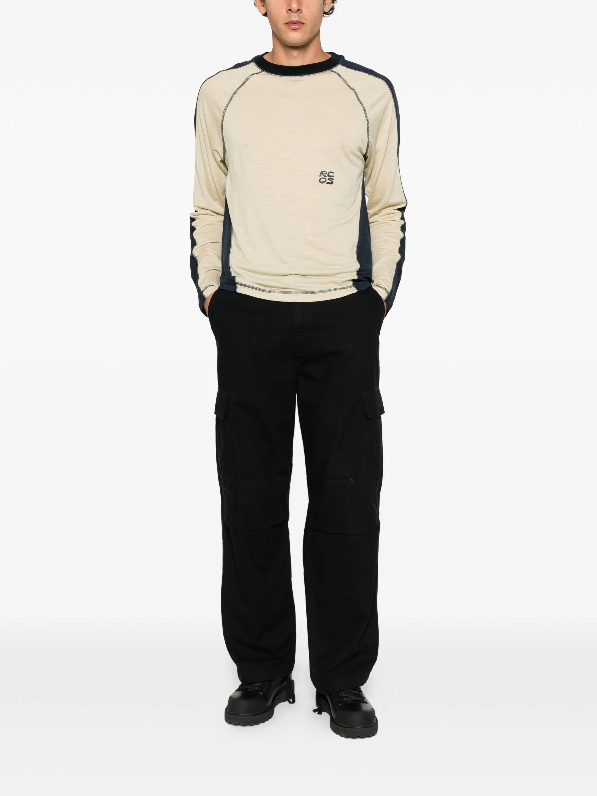 paneled T-shirt